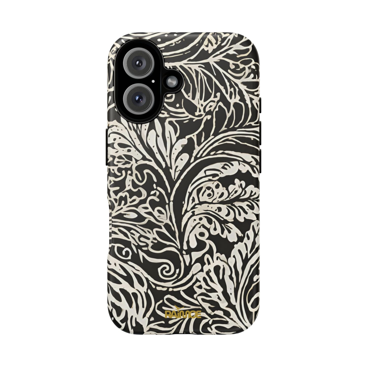 Funda resistente para iPhone (mate) con diseño de hoja de trazo