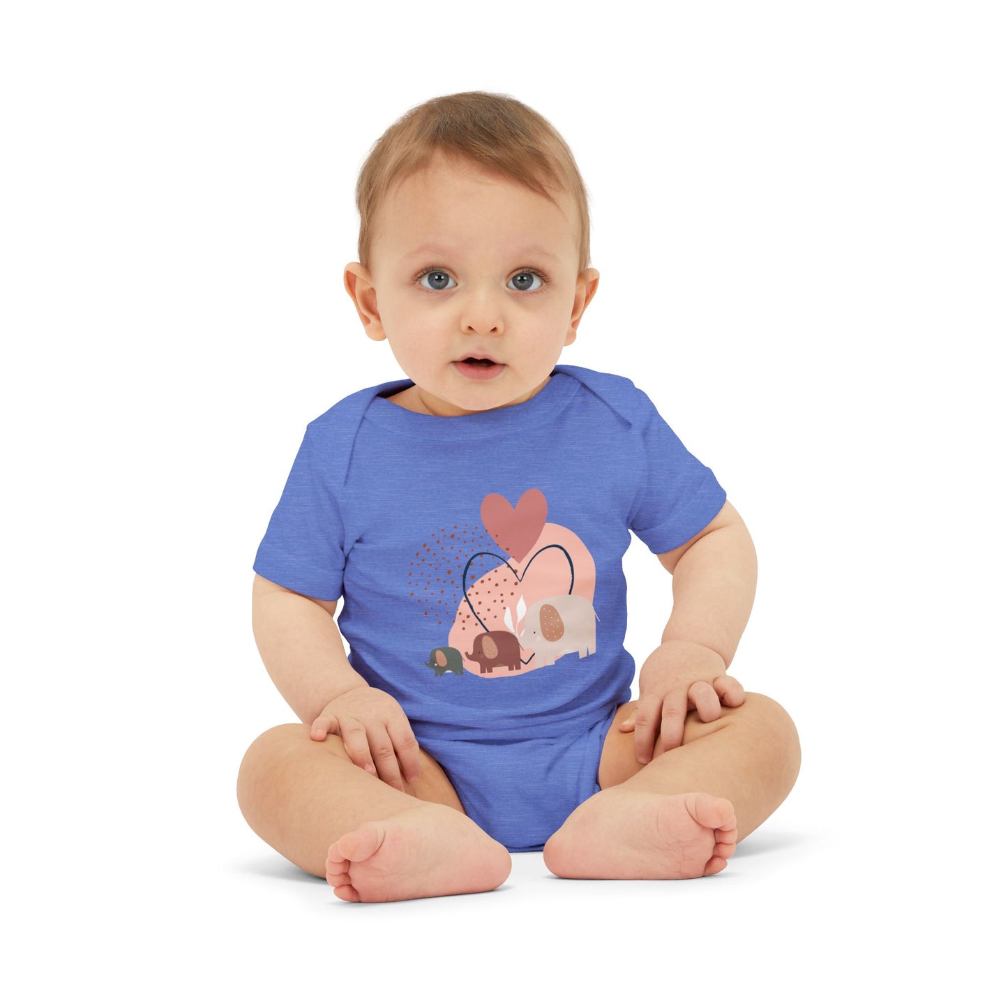Love Elephants Short-Sleeve Bodysuit