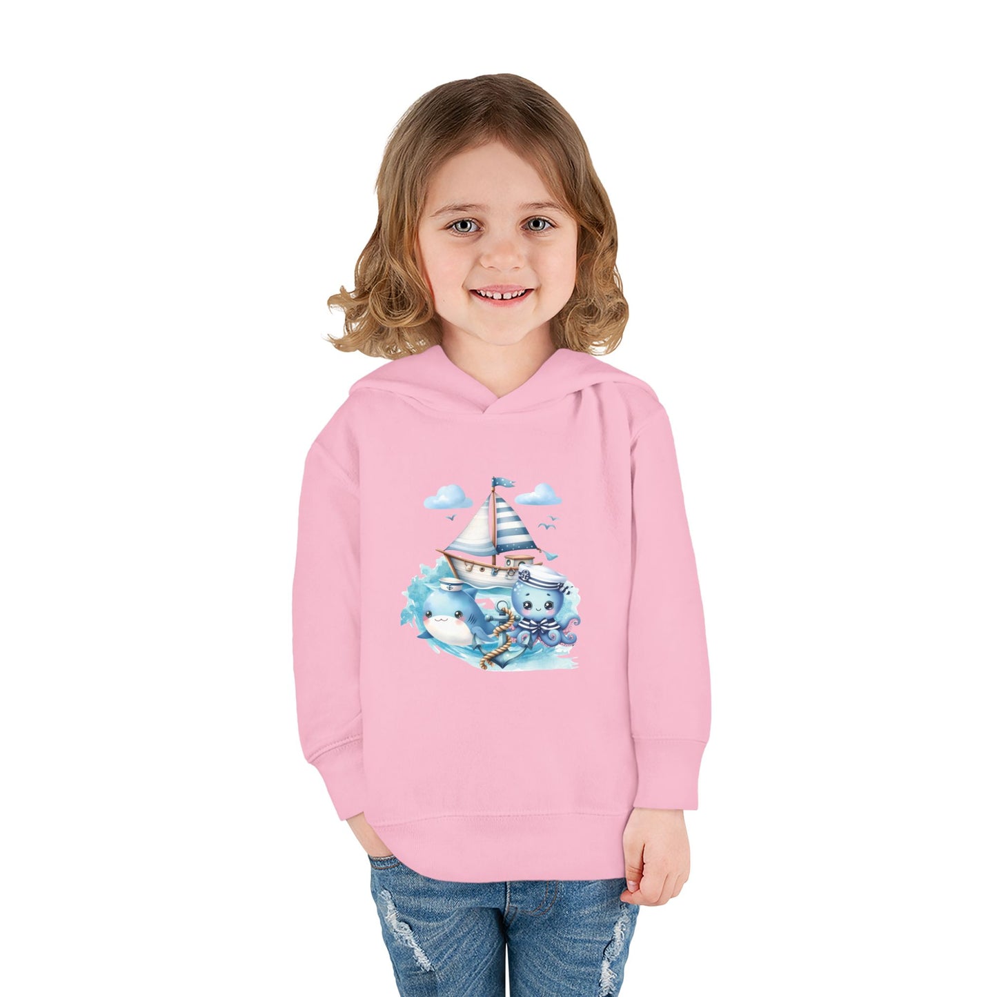 Nautical Sea Toddler Fleece Hoodie