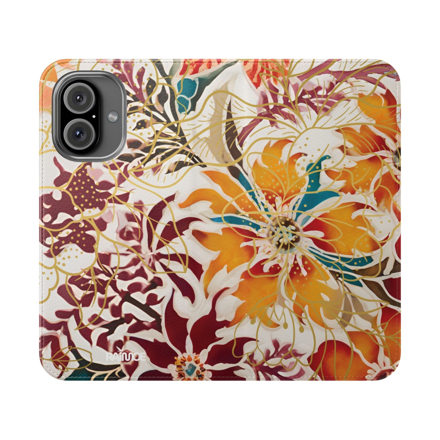 Auburn Floral - Funda abatible para iPhone