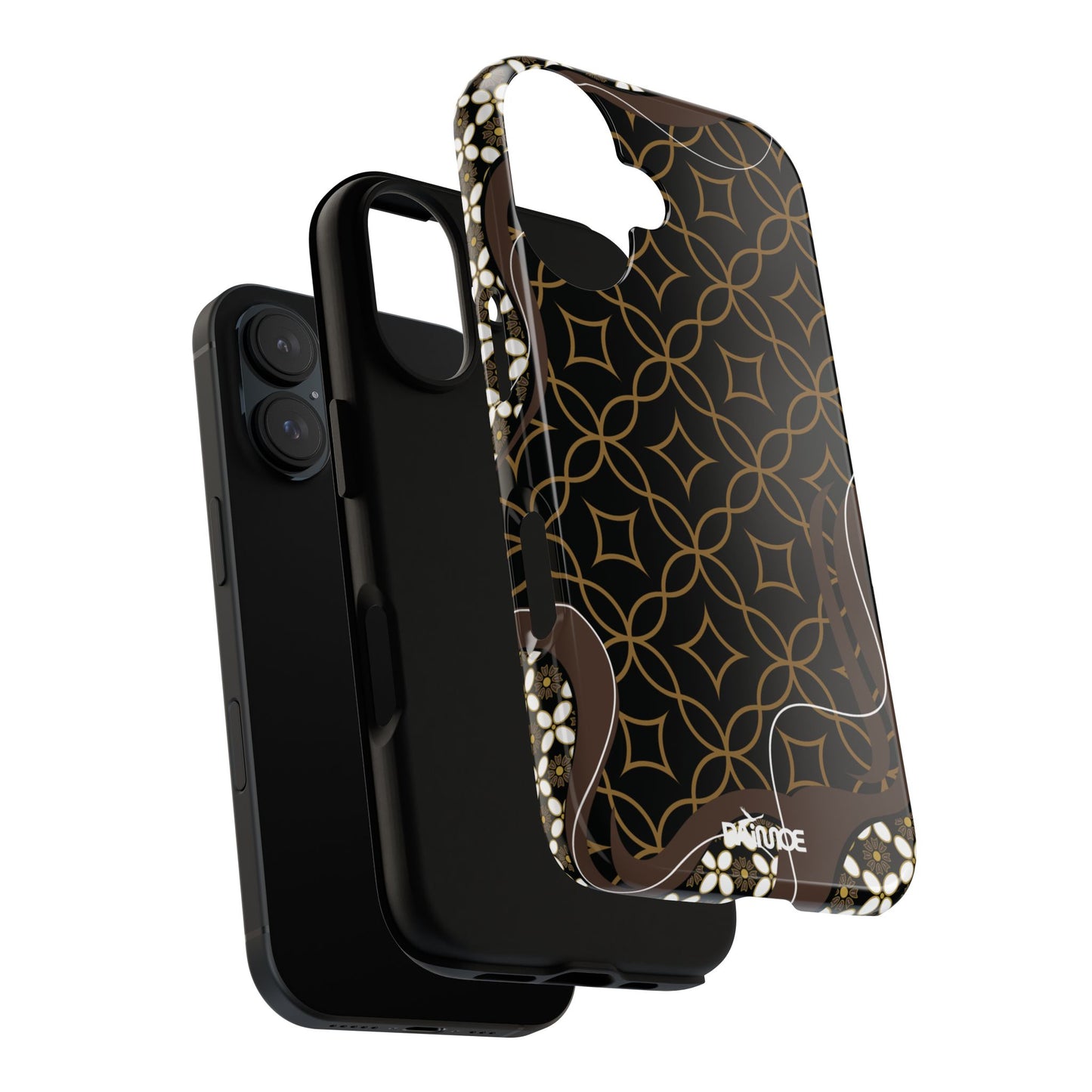 Impresión básica - Funda resistente para iPhone (brillante)