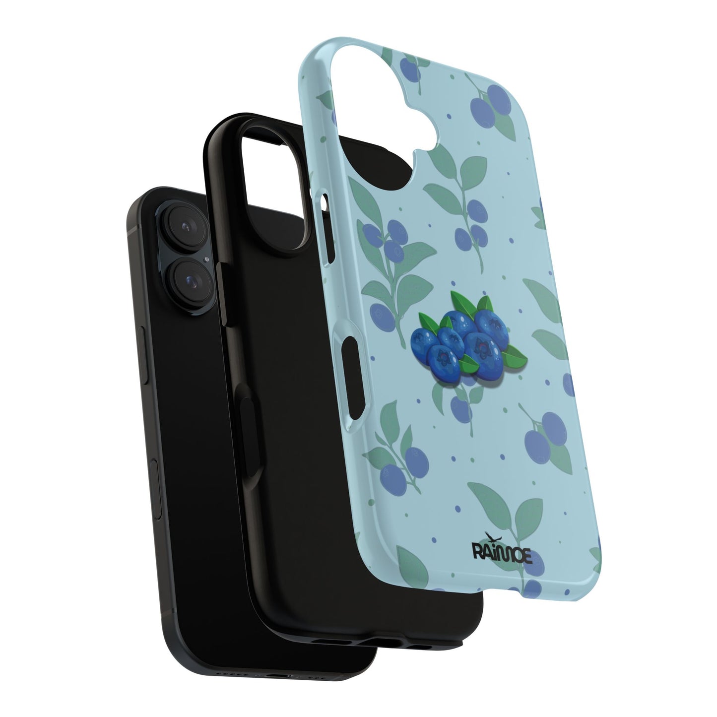 Blueberries Burst - iPhone Tough Case (Glossy)