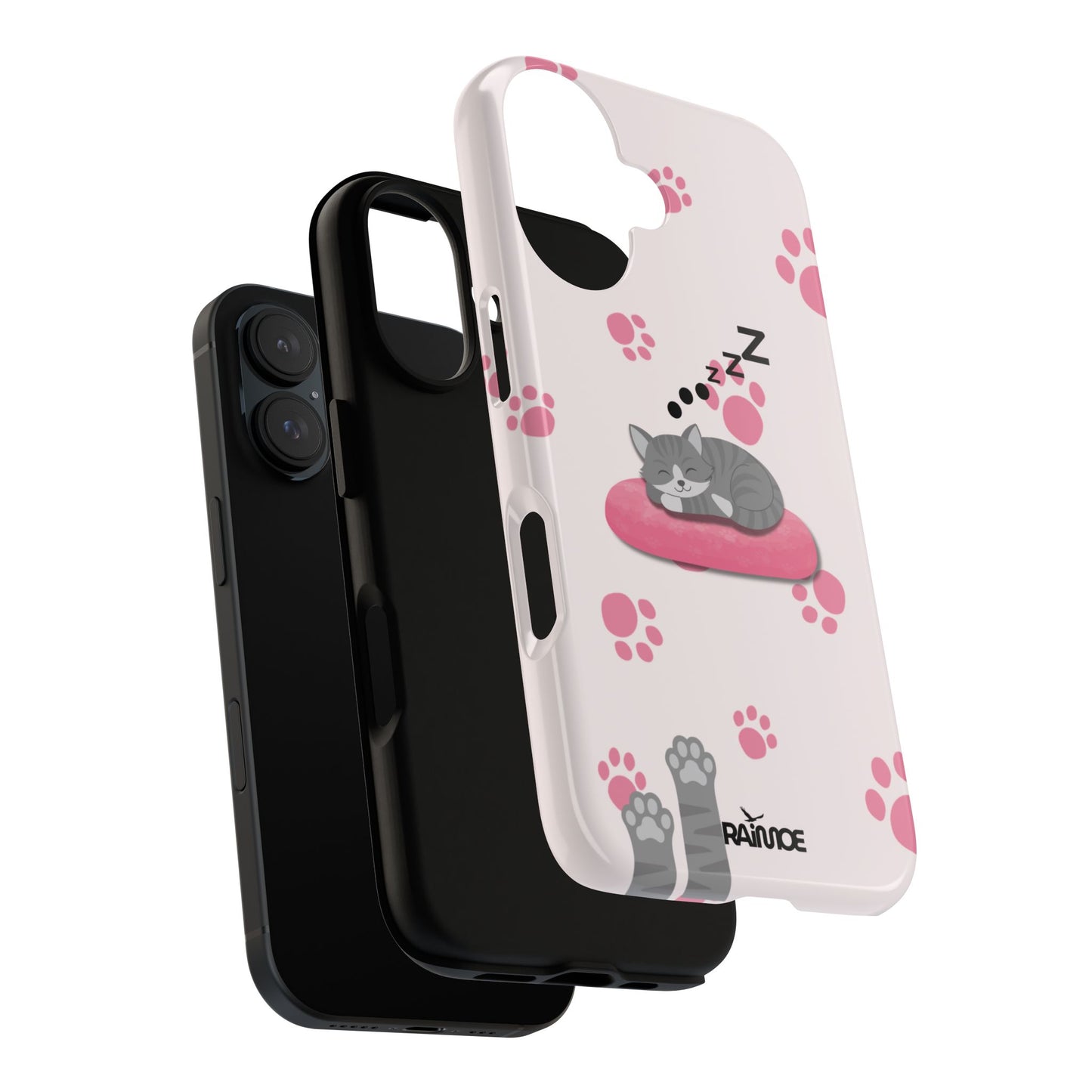 Kitty Cutie - Funda resistente para iPhone (brillante)