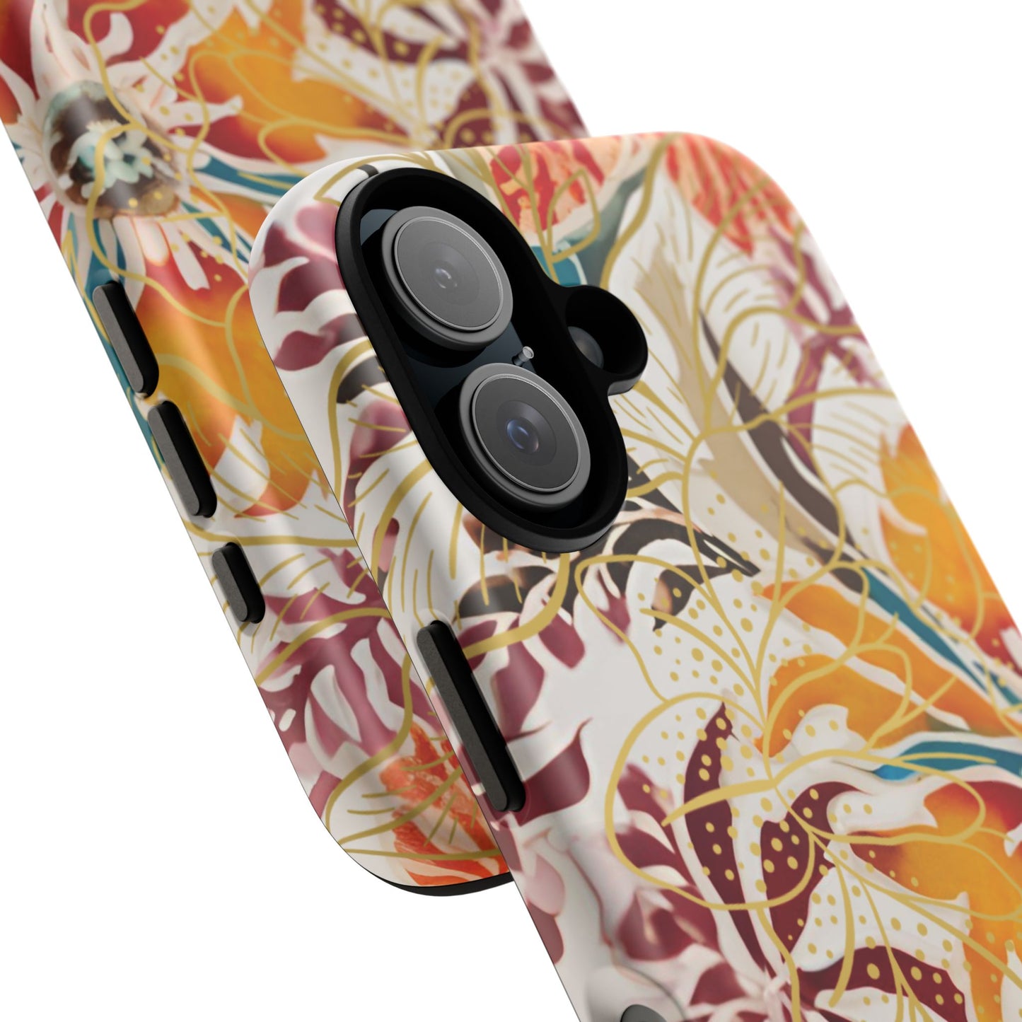 Auburn Floral - Funda resistente para iPhone (mate)