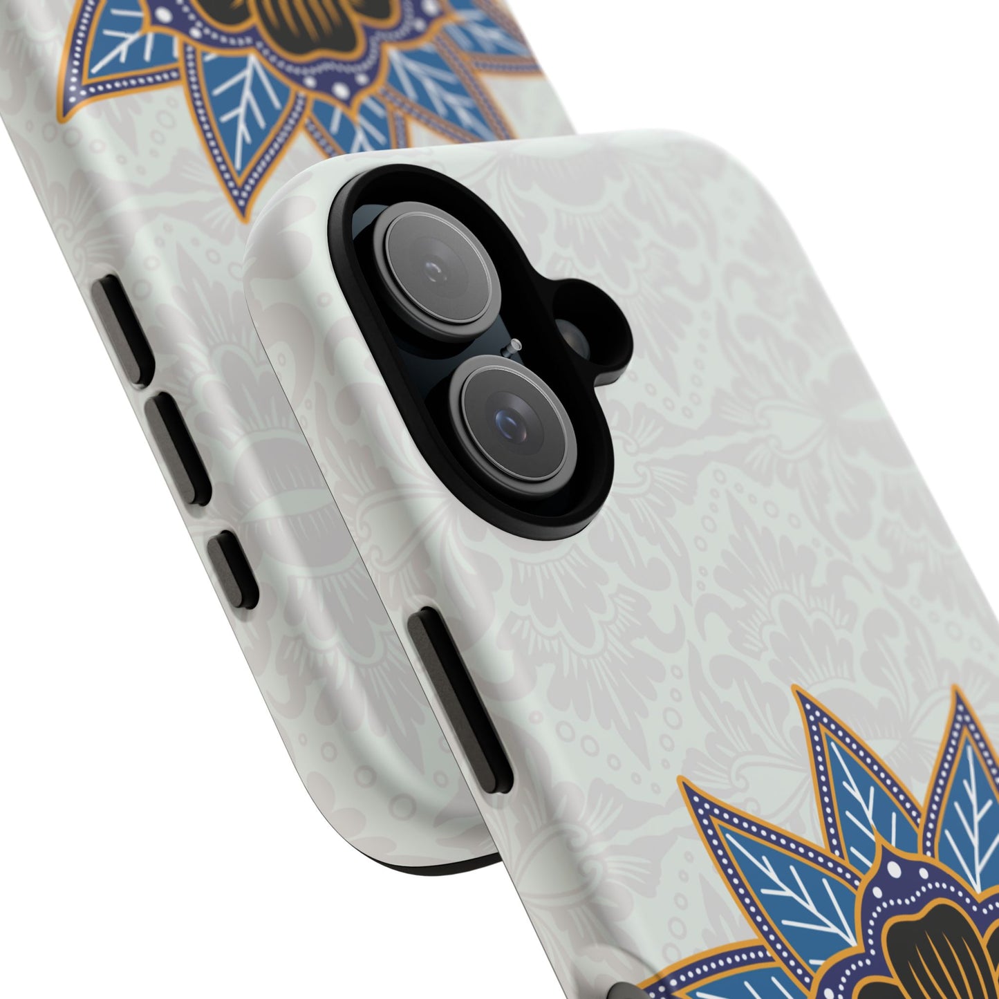 Blue Bloom - Funda resistente para iPhone (mate)