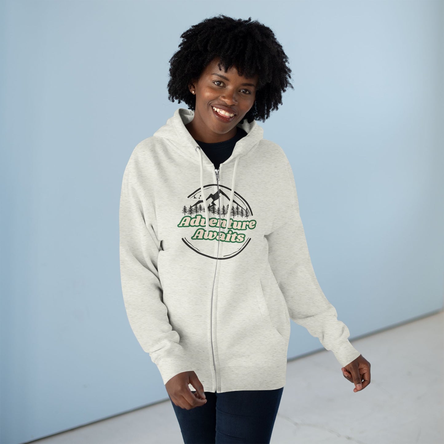 Adventure Awaits Regular Fit Zip Hoodie