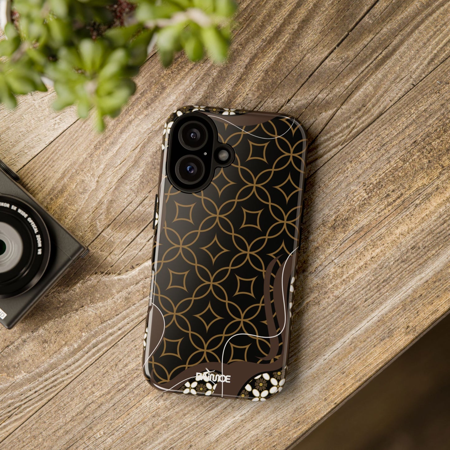 Impresión básica - Funda resistente para iPhone (brillante)