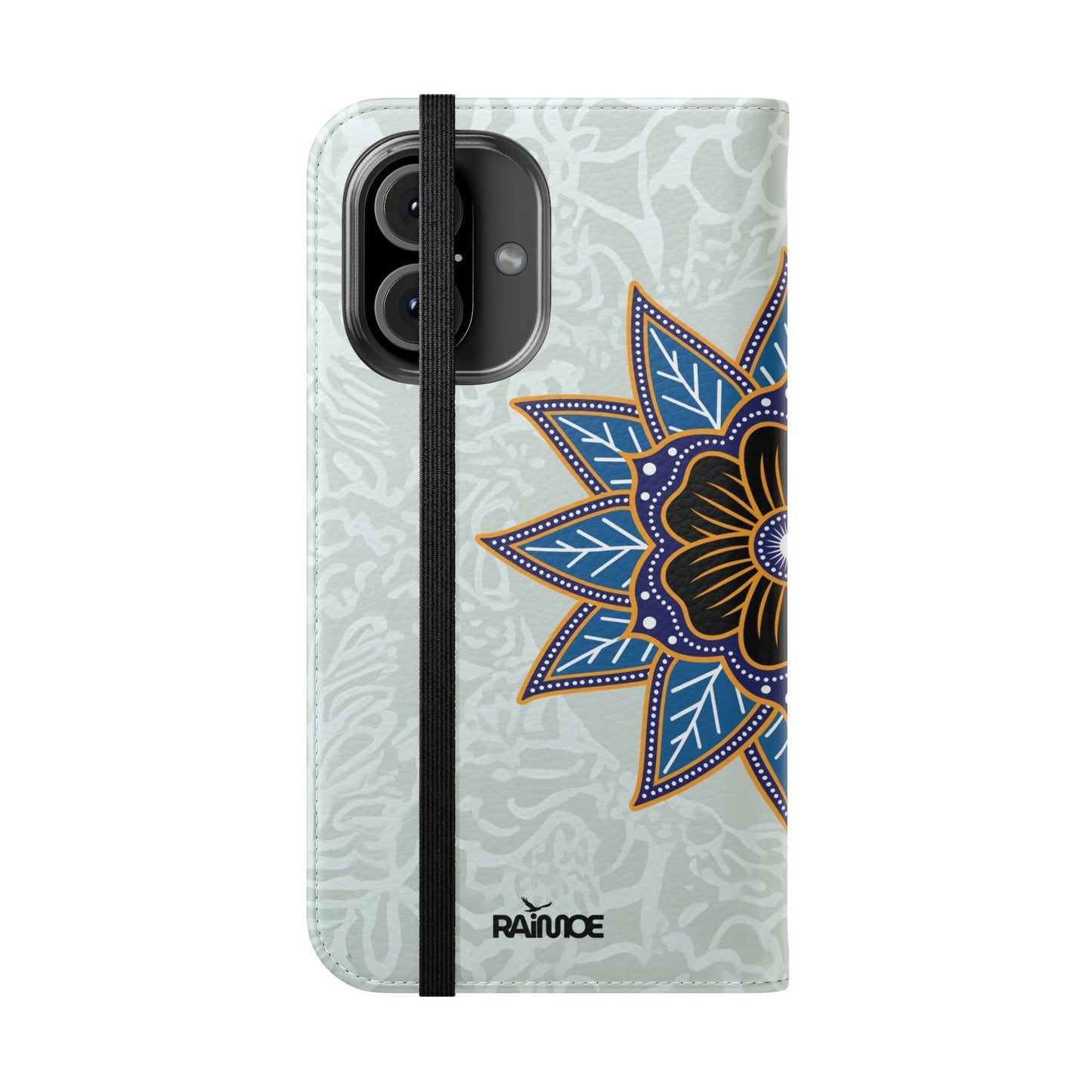 Blue Bloom - Funda con tapa para iPhone