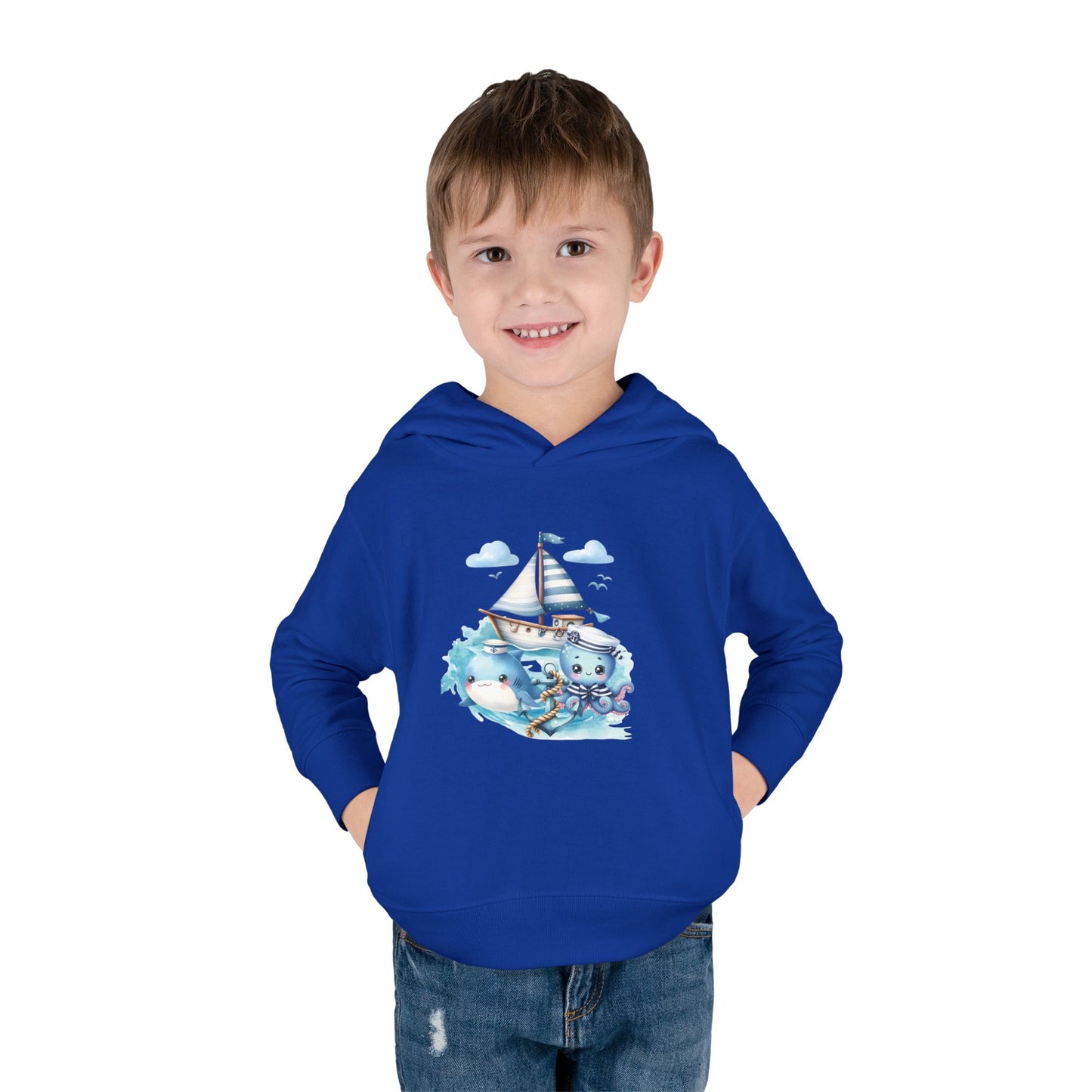 Nautical Sea Toddler Fleece Hoodie