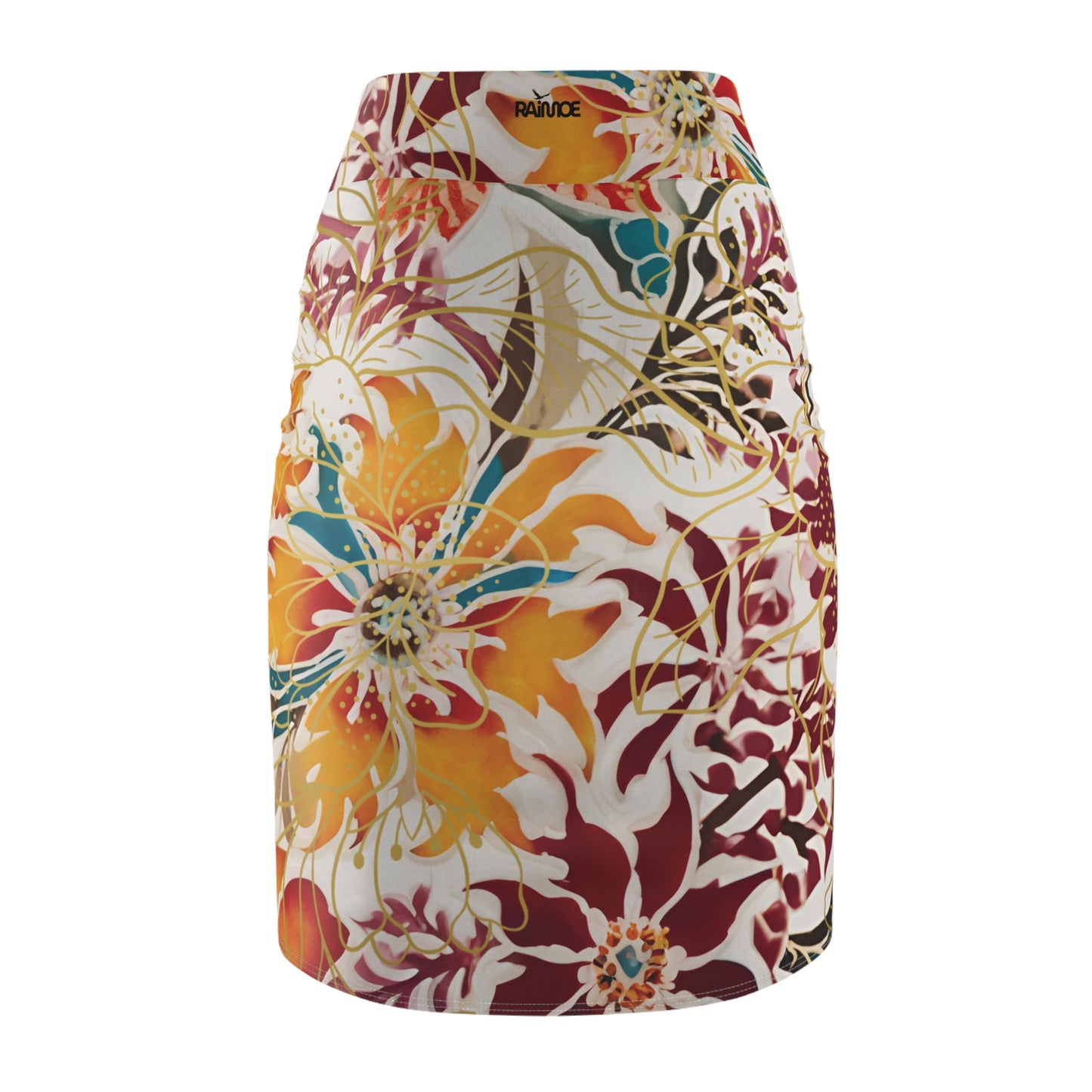 Auburn Floral Women's Pencil Skirt