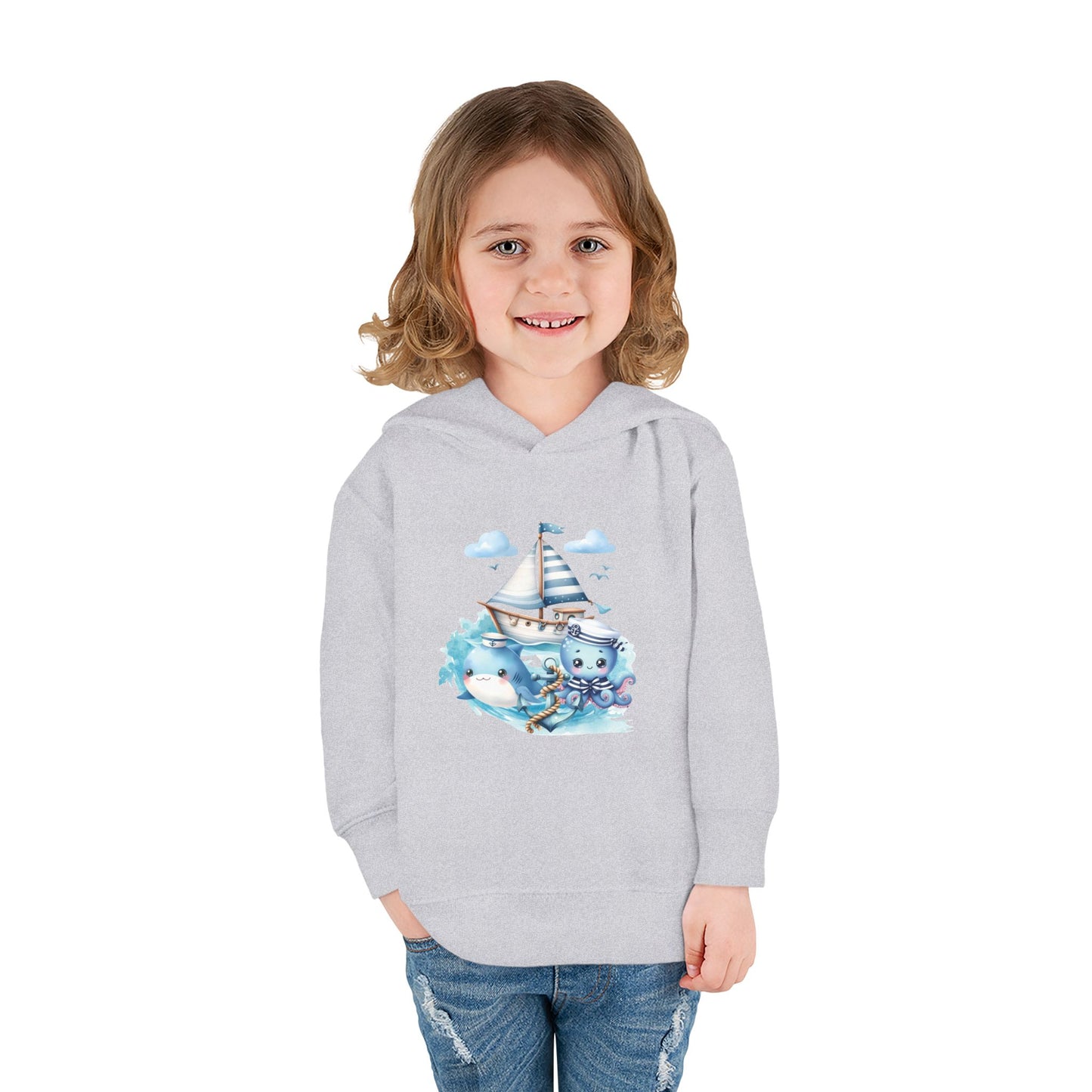Nautical Sea Toddler Fleece Hoodie