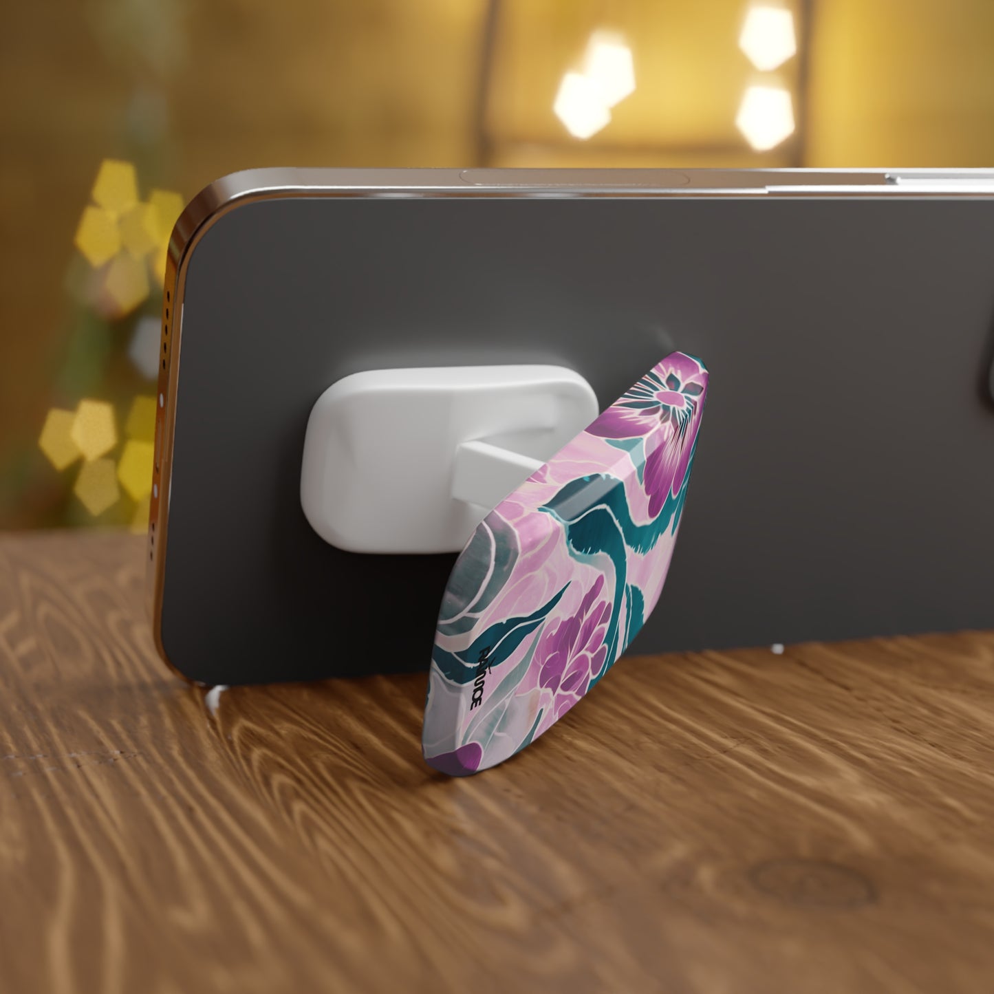 Agarre de clic para teléfono Purple Beauty