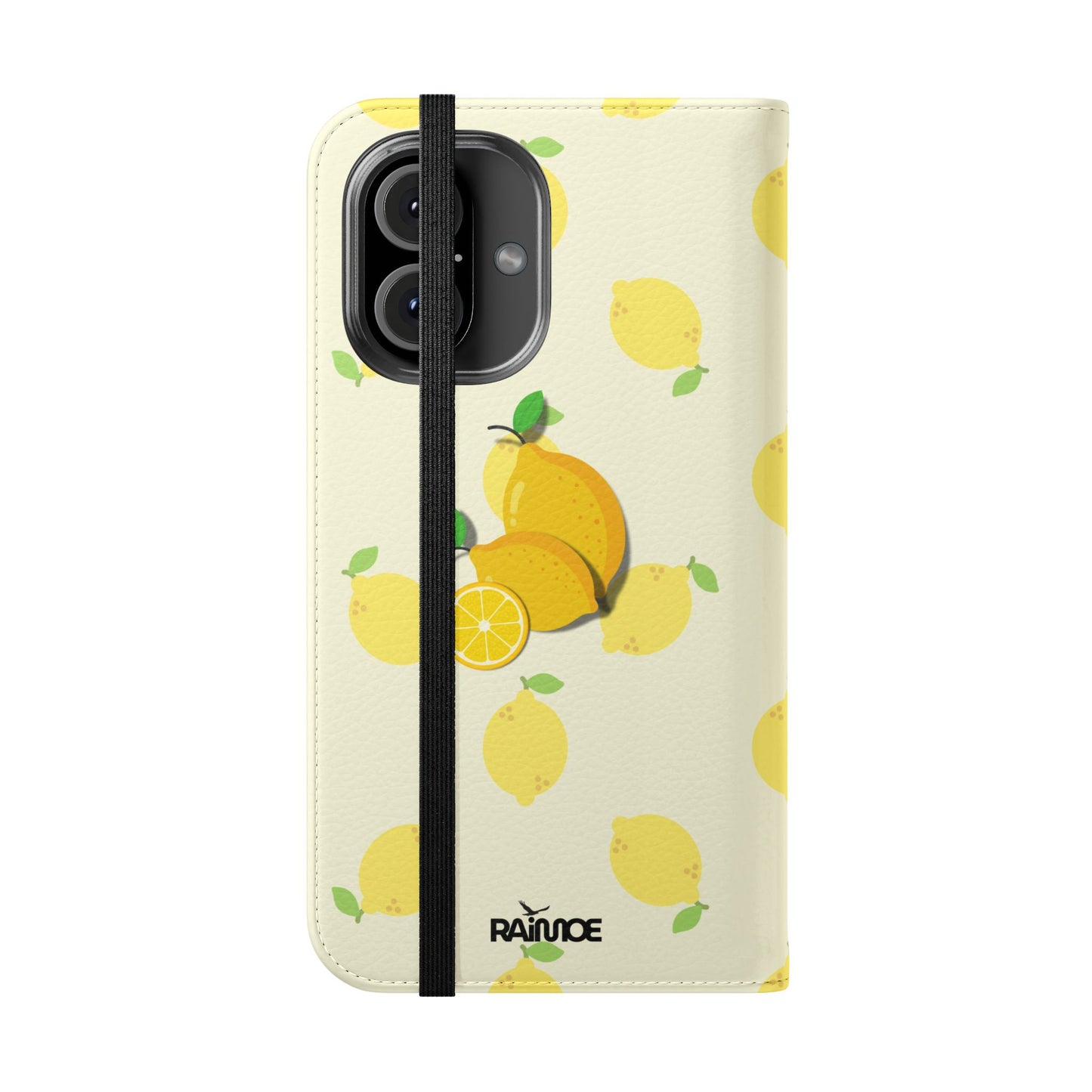 Funda con tapa para iPhone "Locura de limón"