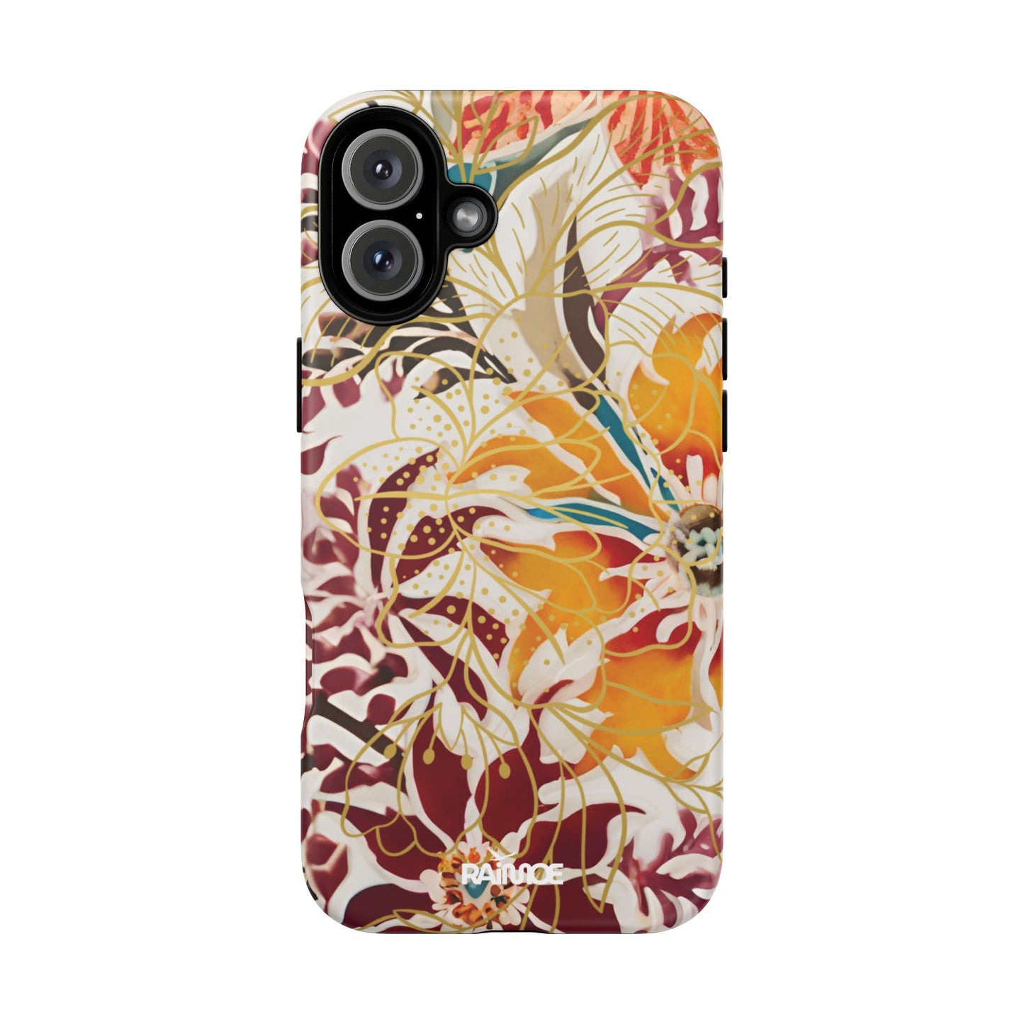 Auburn Floral - Funda resistente para iPhone (mate)