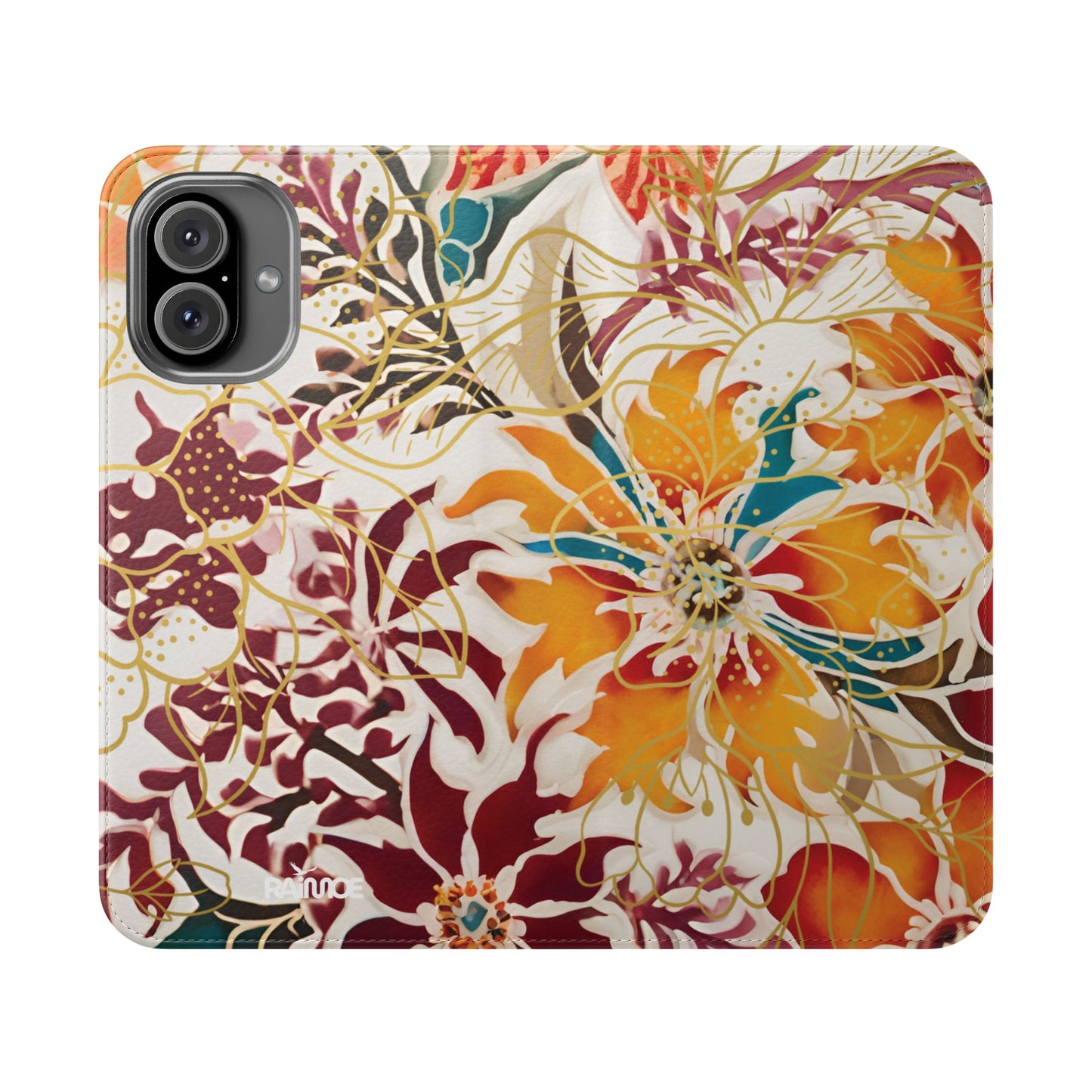Auburn Floral - Funda abatible para iPhone