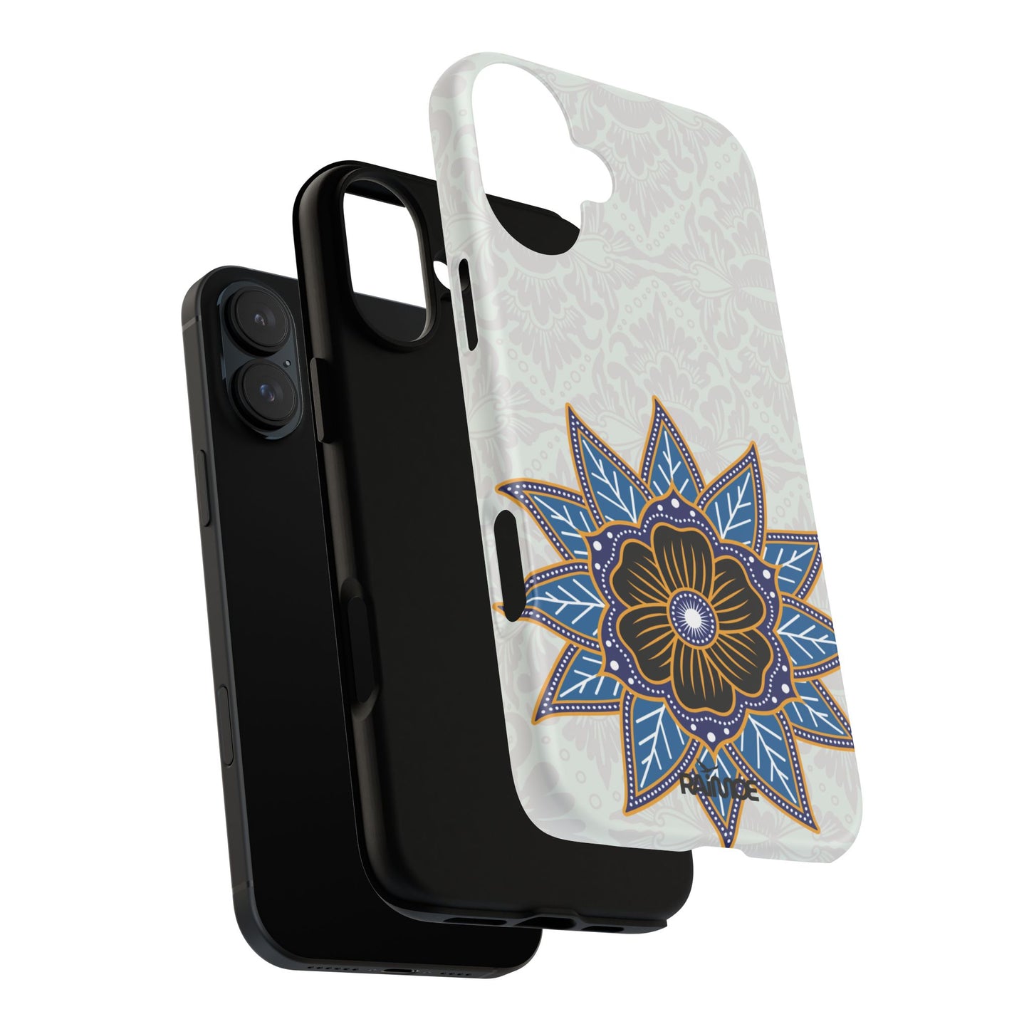 Blue Bloom - Funda resistente para iPhone (mate)