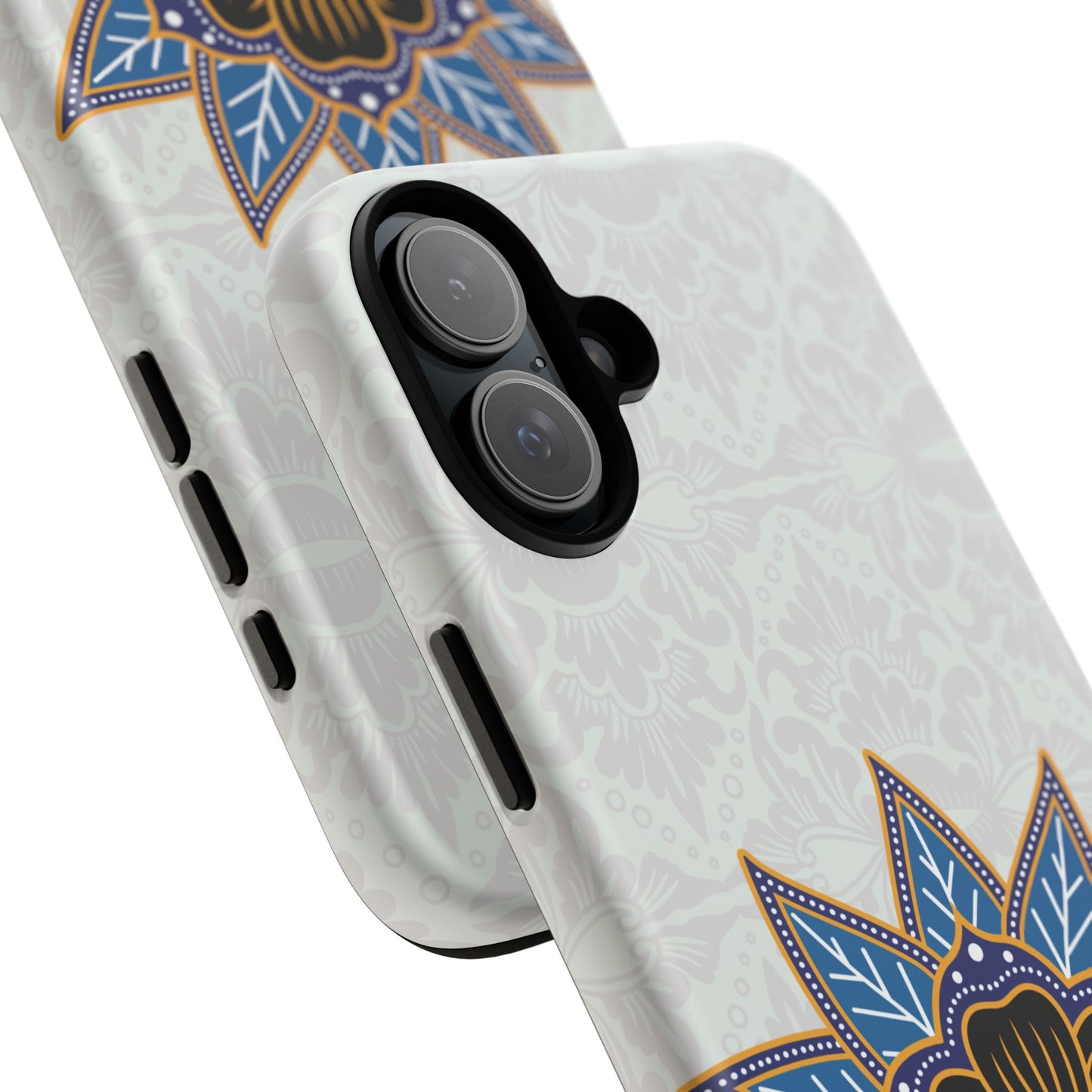 Blue Bloom - Funda resistente para iPhone (mate)