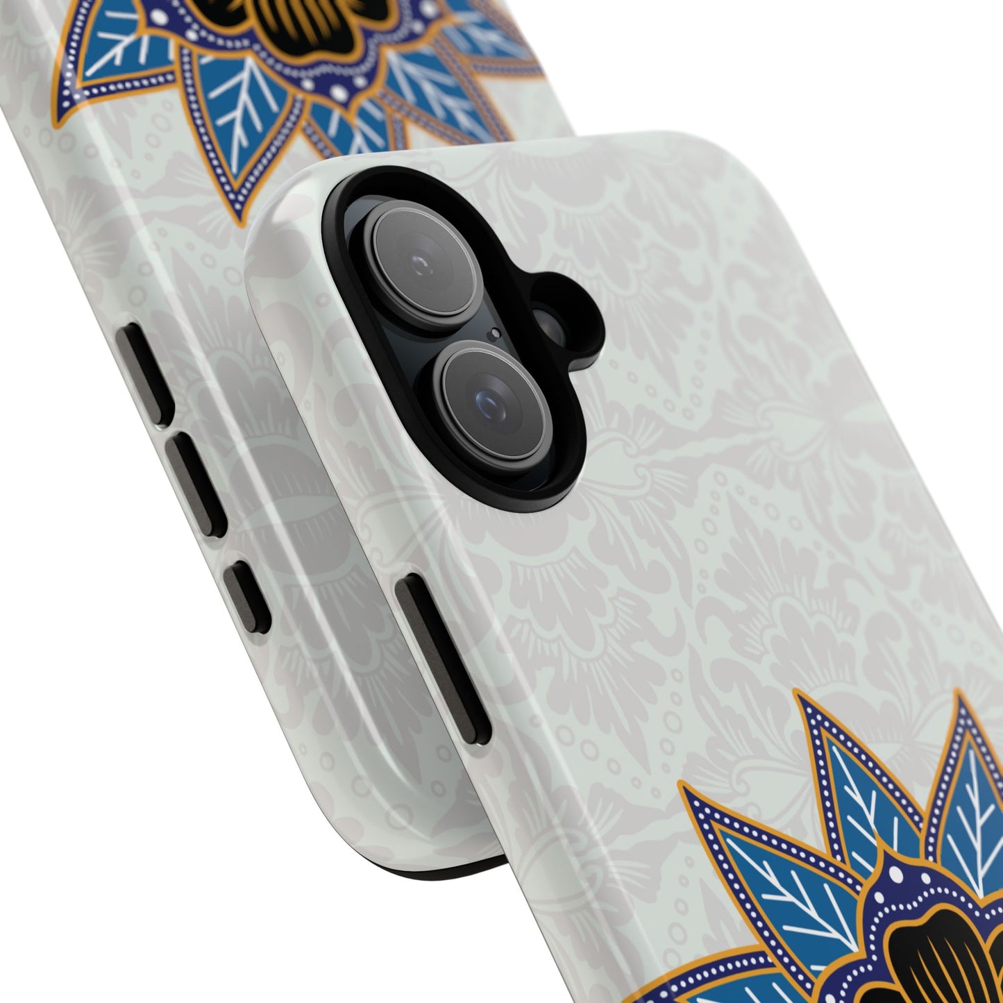 Funda resistente para iPhone (brillante) Blue Bloom