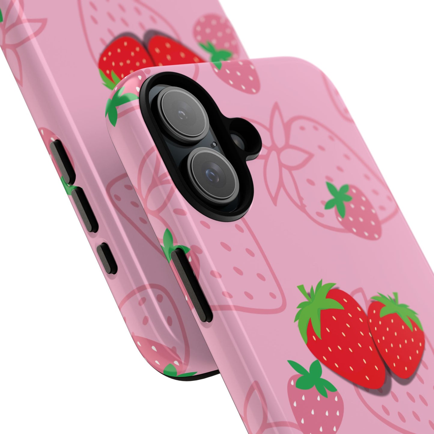 Fresa Jugosa - Funda Resistente para iPhone (Brillante)