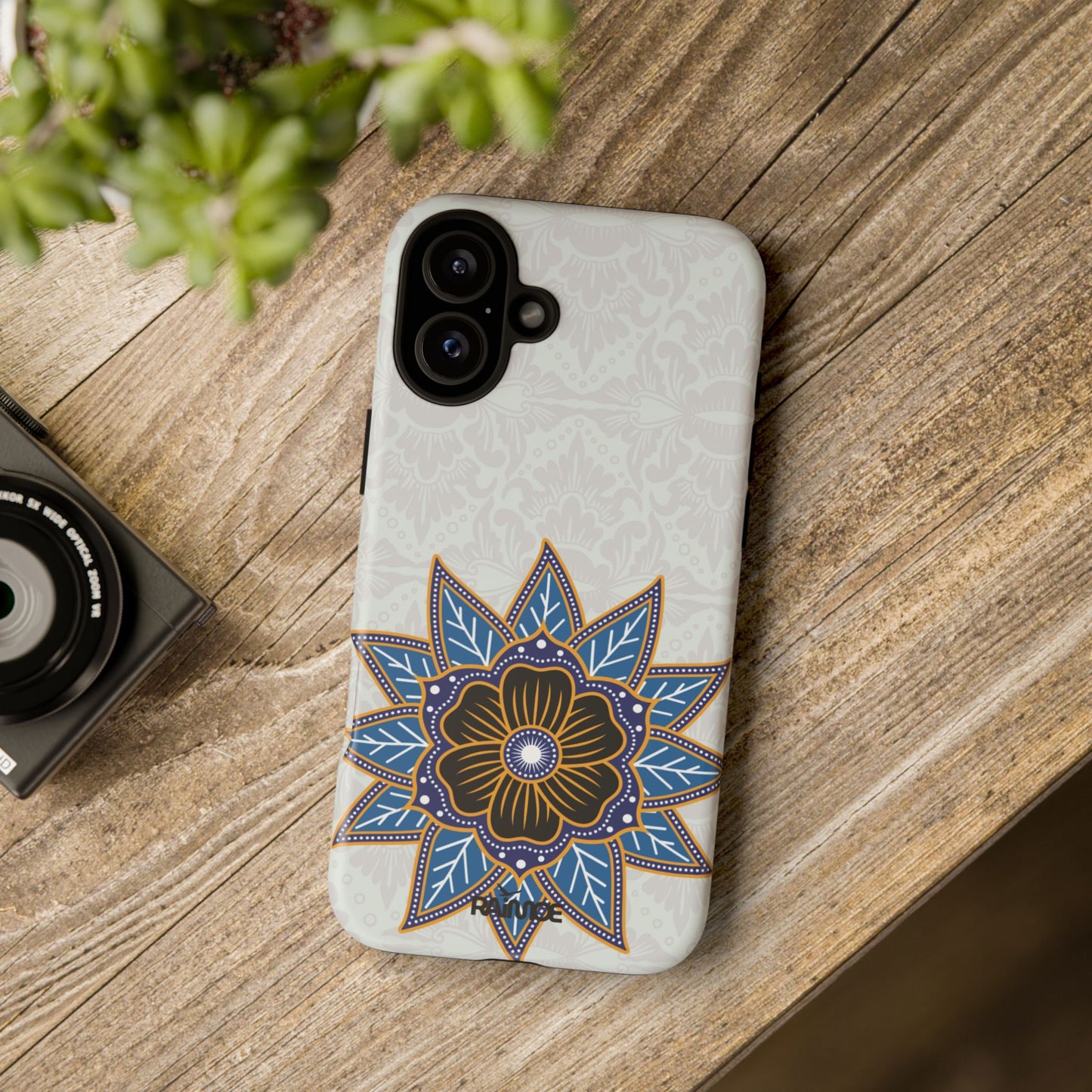 Blue Bloom - Funda resistente para iPhone (mate)