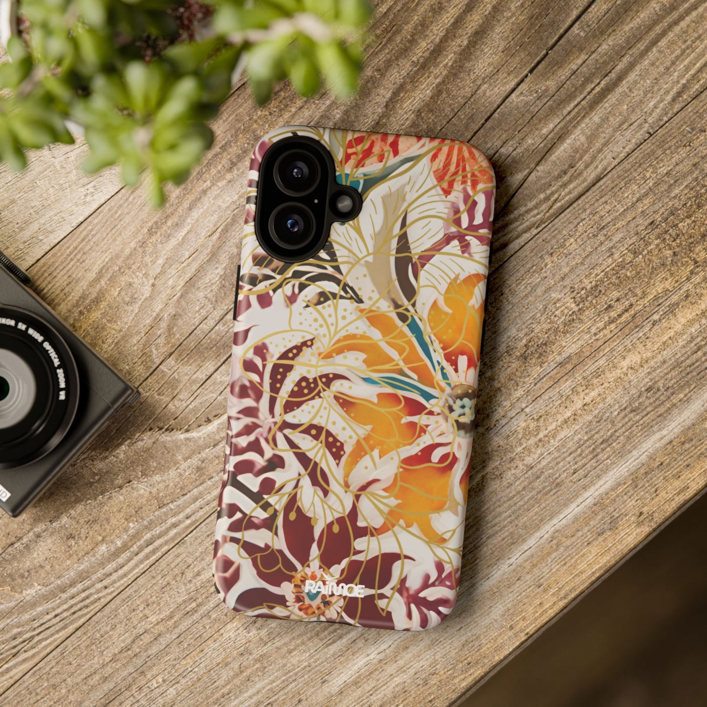 Auburn Floral - Funda resistente para iPhone (mate)