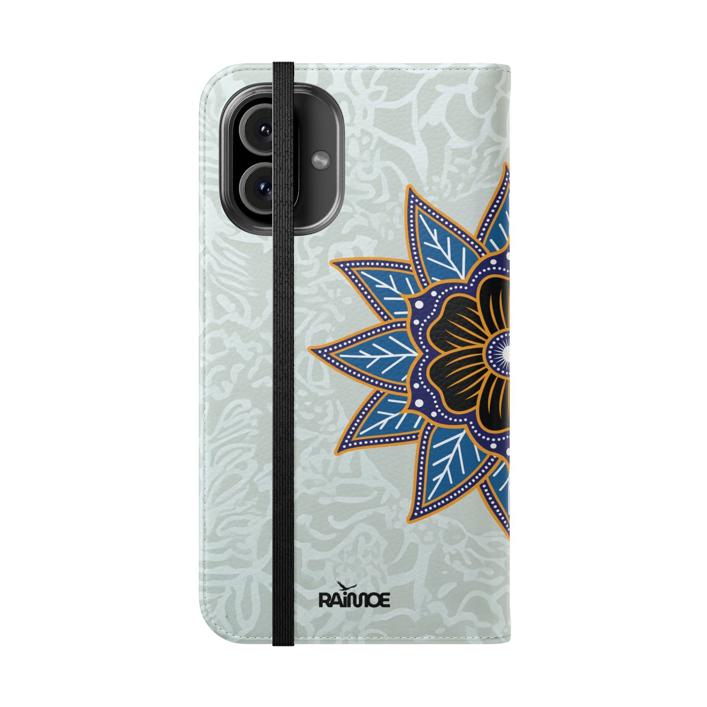 Blue Bloom - Funda con tapa para iPhone