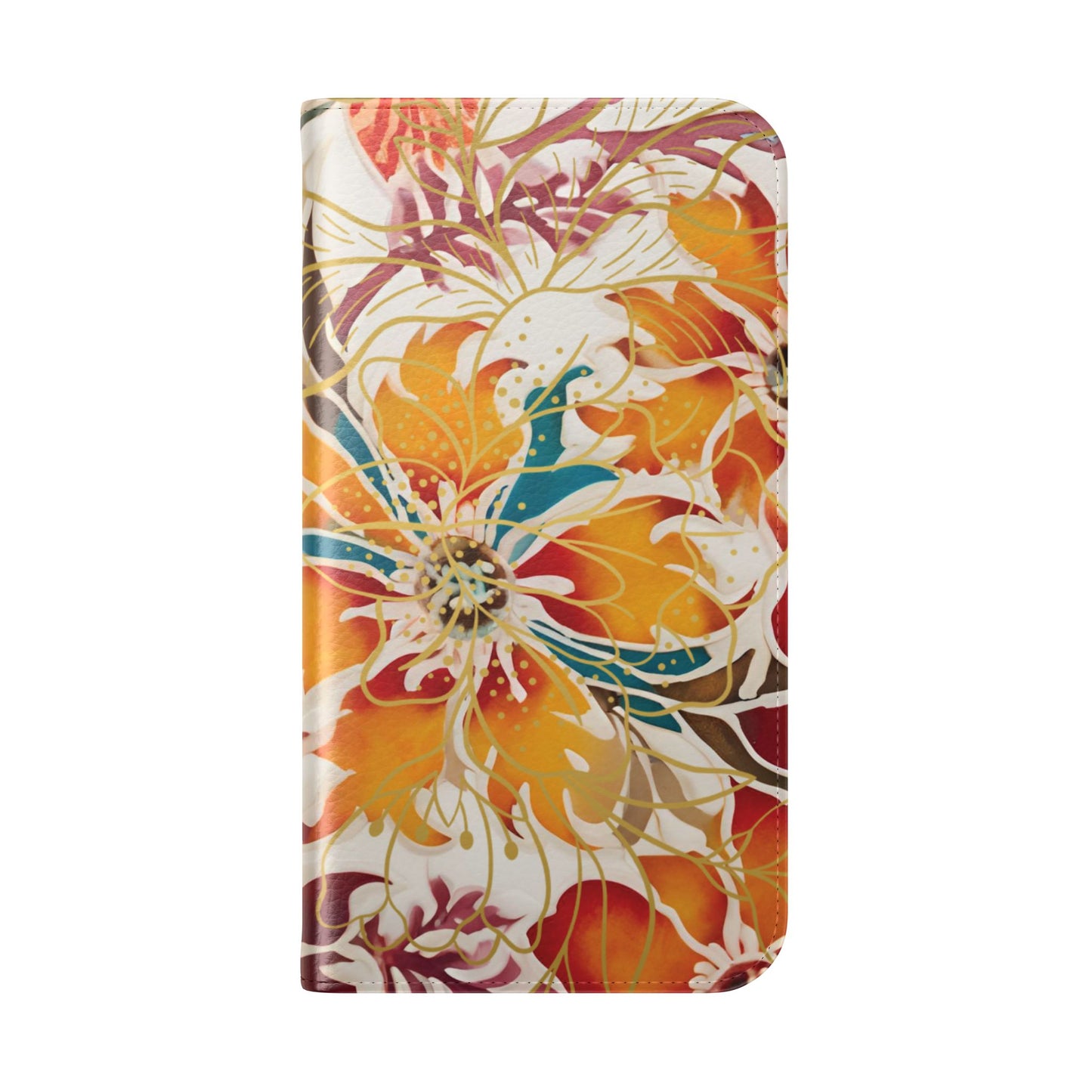 Auburn Floral - Funda abatible para iPhone