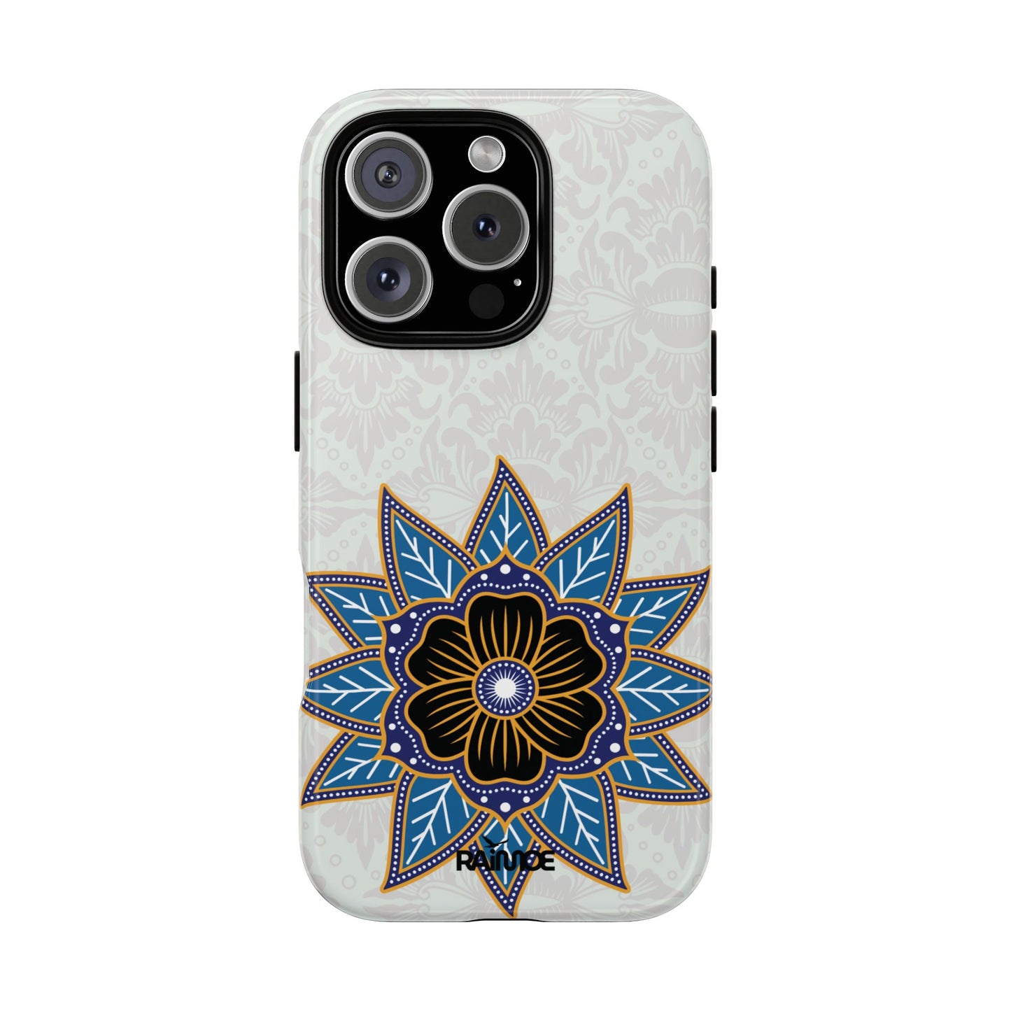 Funda resistente para iPhone (brillante) Blue Bloom