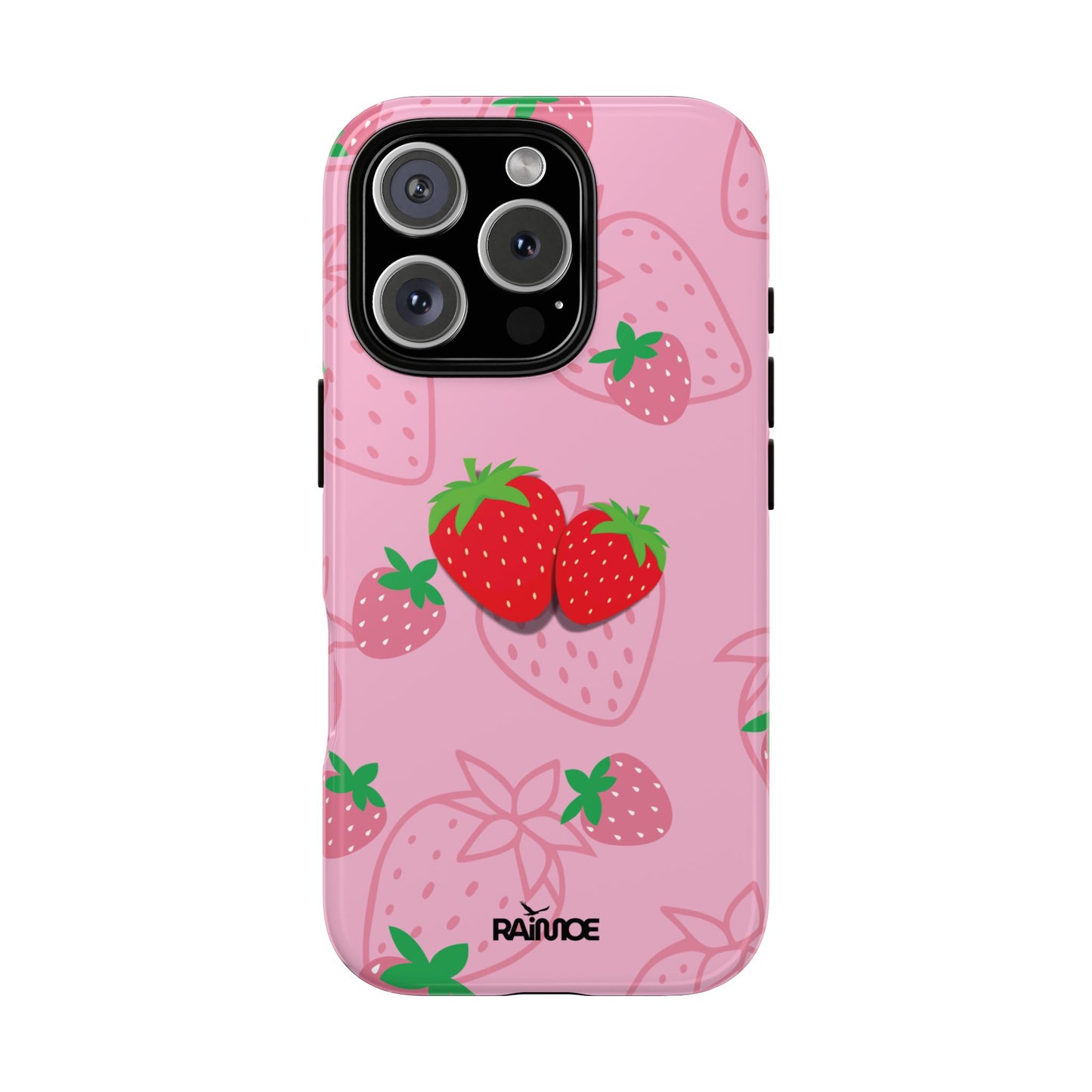 Fresa Jugosa - Funda Resistente para iPhone (Brillante)