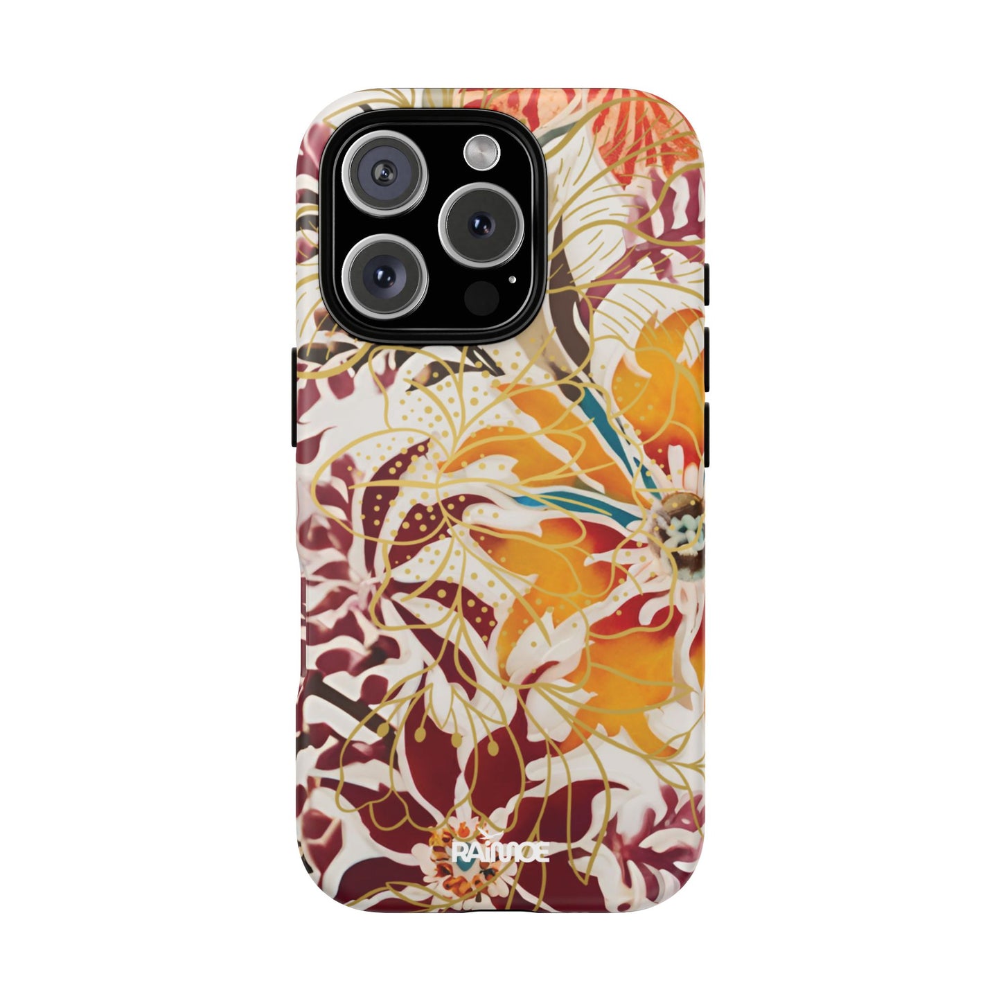 Auburn Floral - Funda resistente para iPhone (mate)