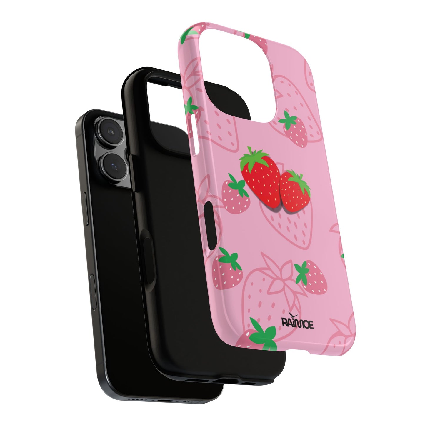 Fresa Jugosa - Funda Resistente para iPhone (Brillante)