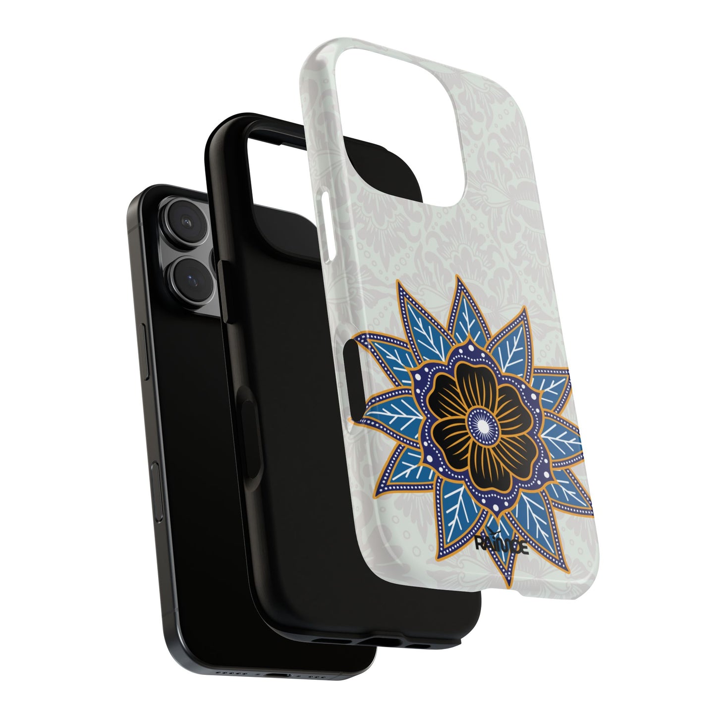Funda resistente para iPhone (brillante) Blue Bloom
