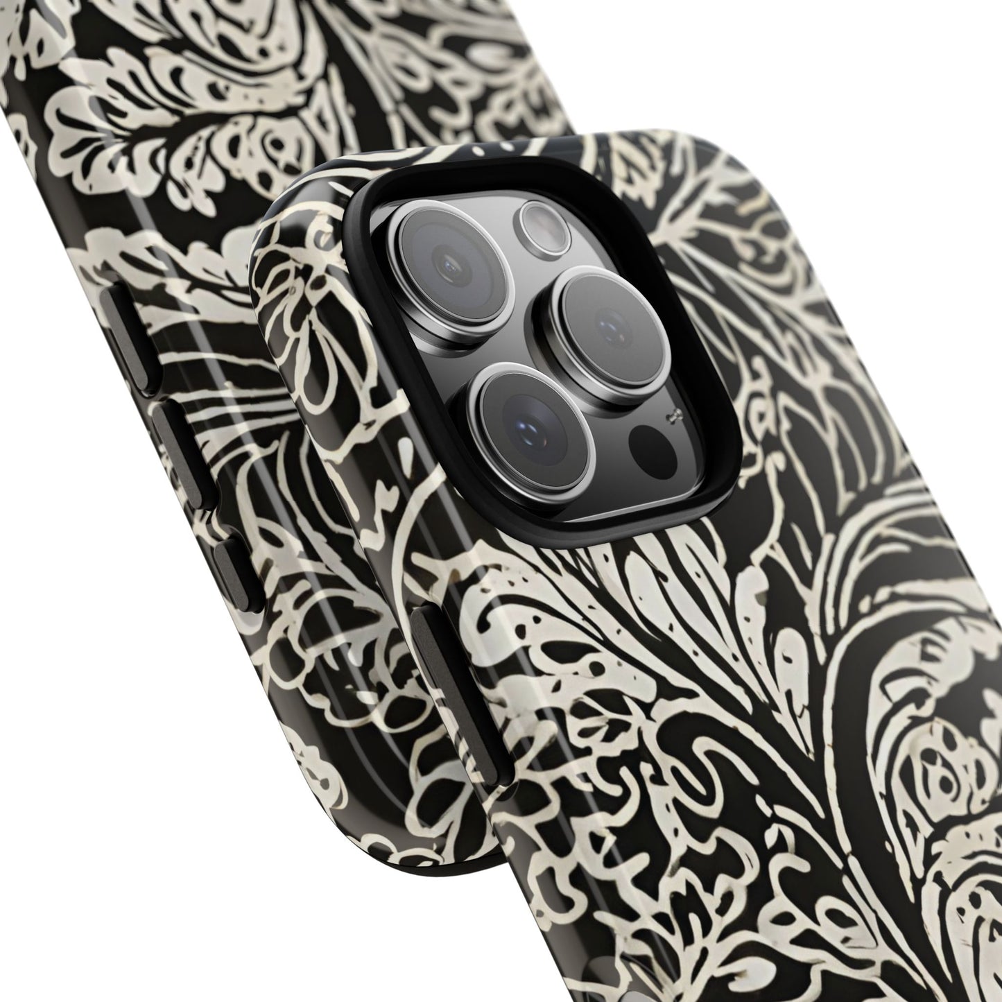 Funda resistente para iPhone (brillante) con diseño de hoja de arce