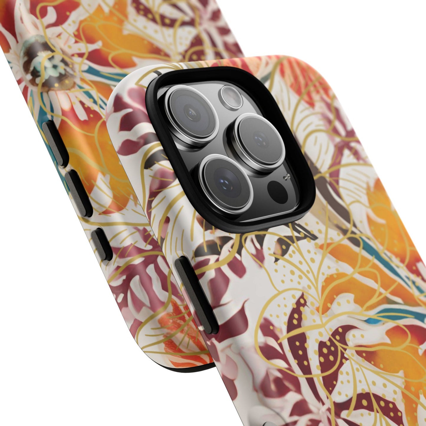Auburn Floral - Funda resistente para iPhone (mate)
