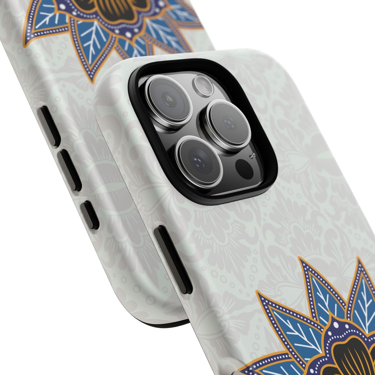 Blue Bloom - Funda resistente para iPhone (mate)