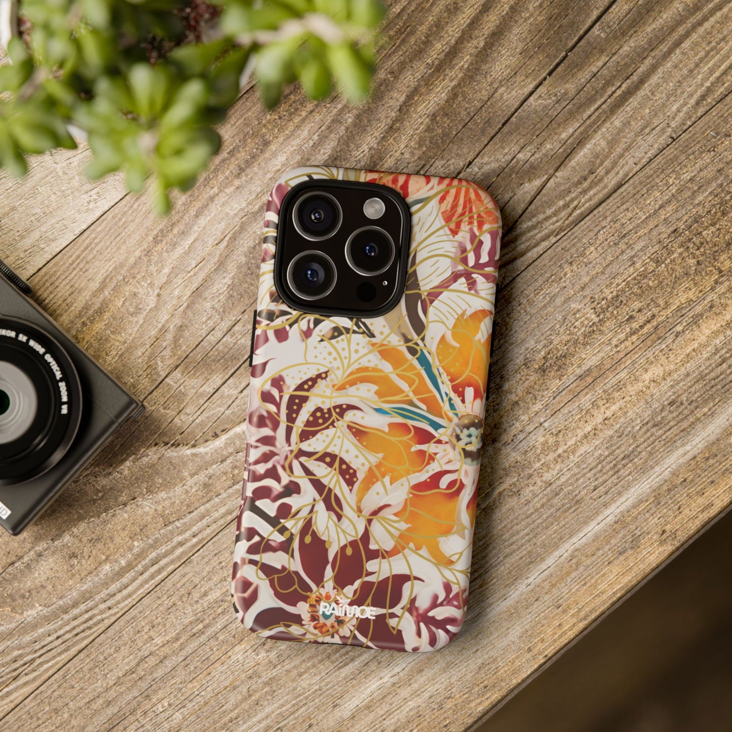 Auburn Floral - Funda resistente para iPhone (mate)