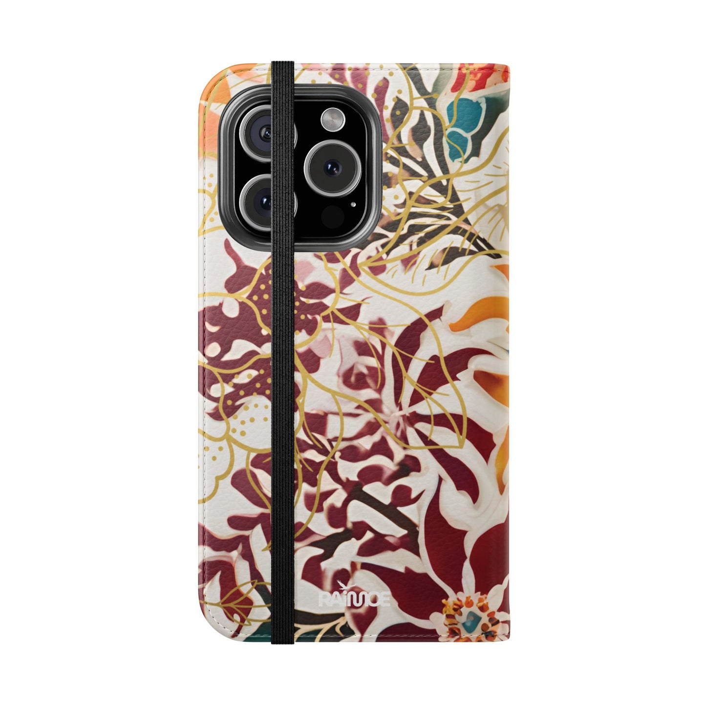 Auburn Floral - Funda abatible para iPhone
