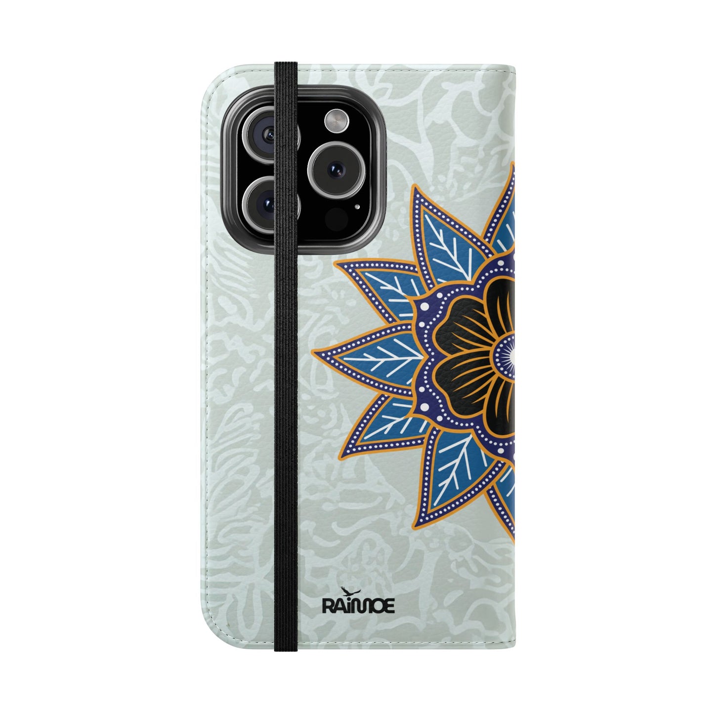 Blue Bloom - Funda con tapa para iPhone