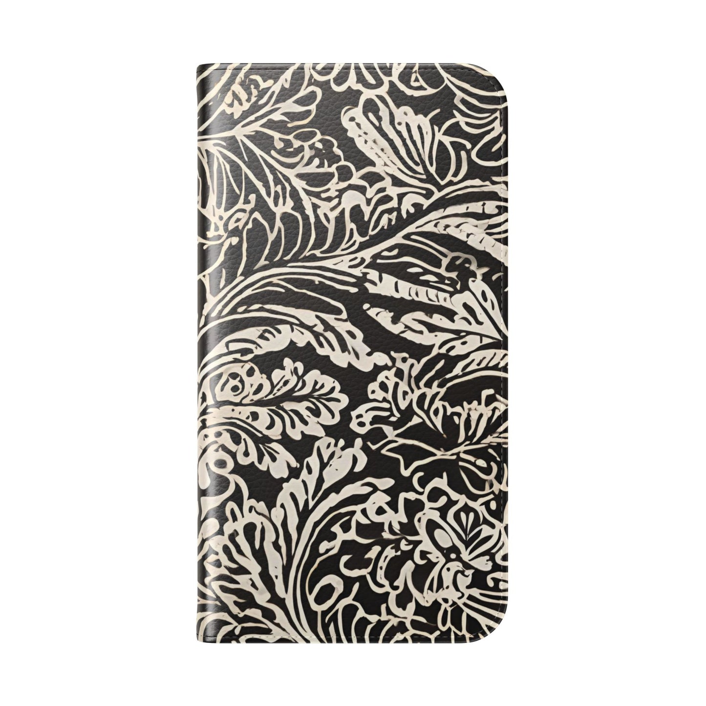 Funda con tapa para iPhone con diseño de hoja