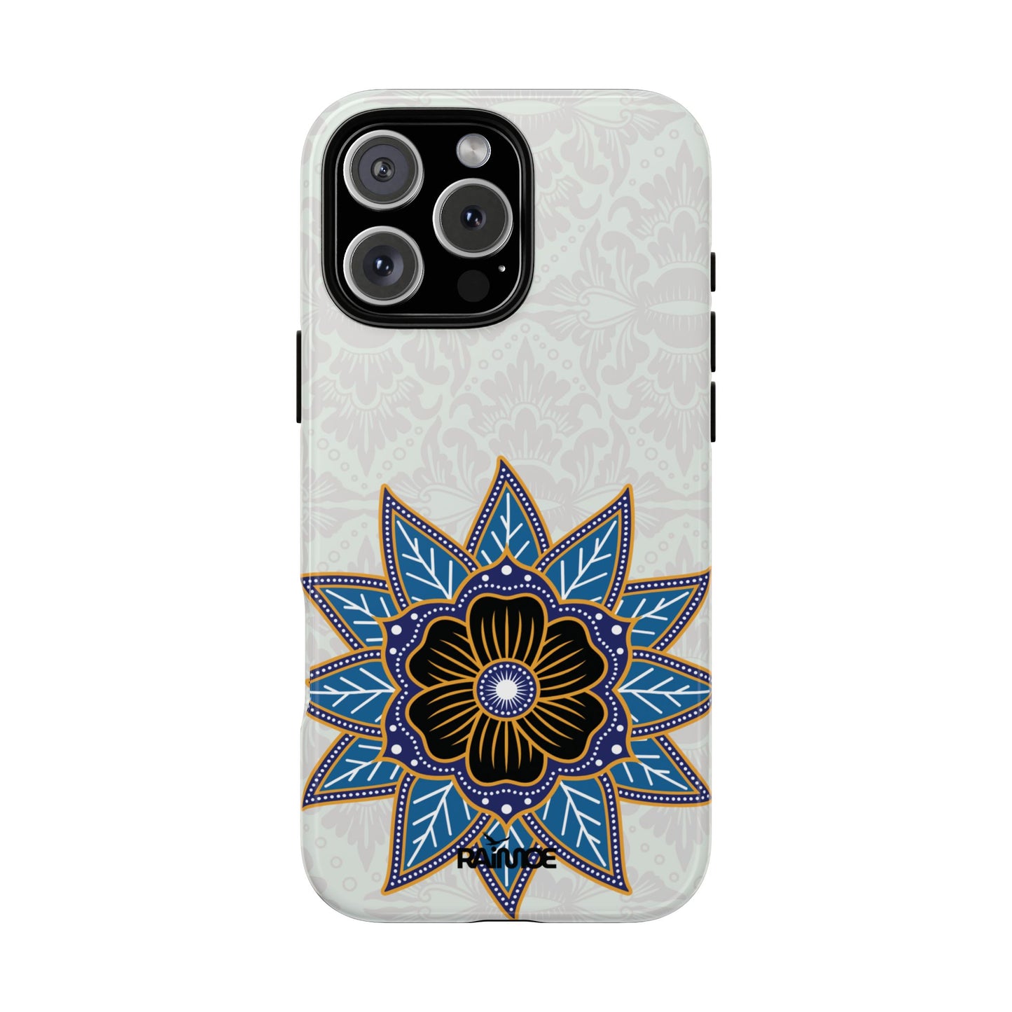 Funda resistente para iPhone (brillante) Blue Bloom
