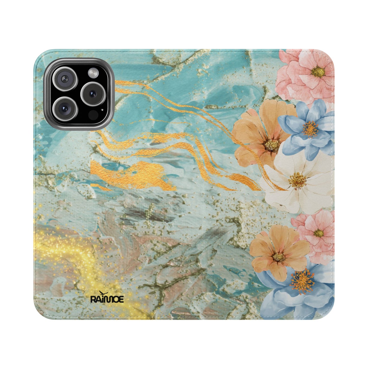 ゴールデンウェーブ - iPhone フリップケース
