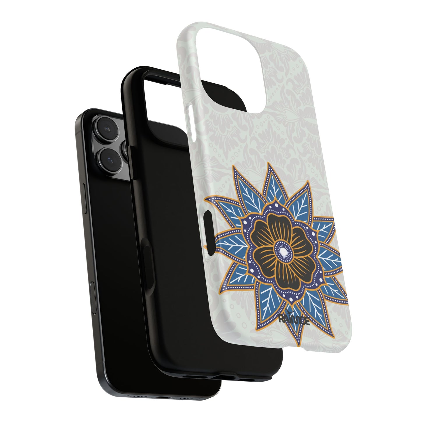 Blue Bloom - Funda resistente para iPhone (mate)