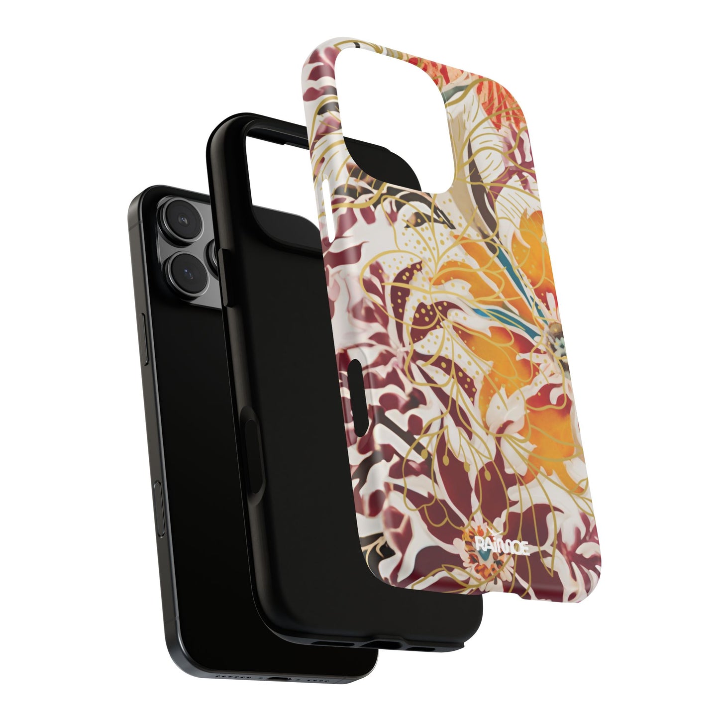 Auburn Floral - Funda resistente para iPhone (mate)