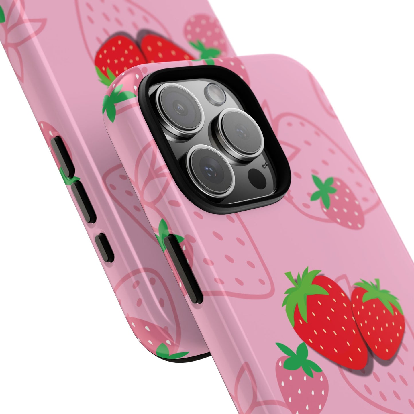 Fresa Jugosa - Funda Resistente para iPhone (Brillante)