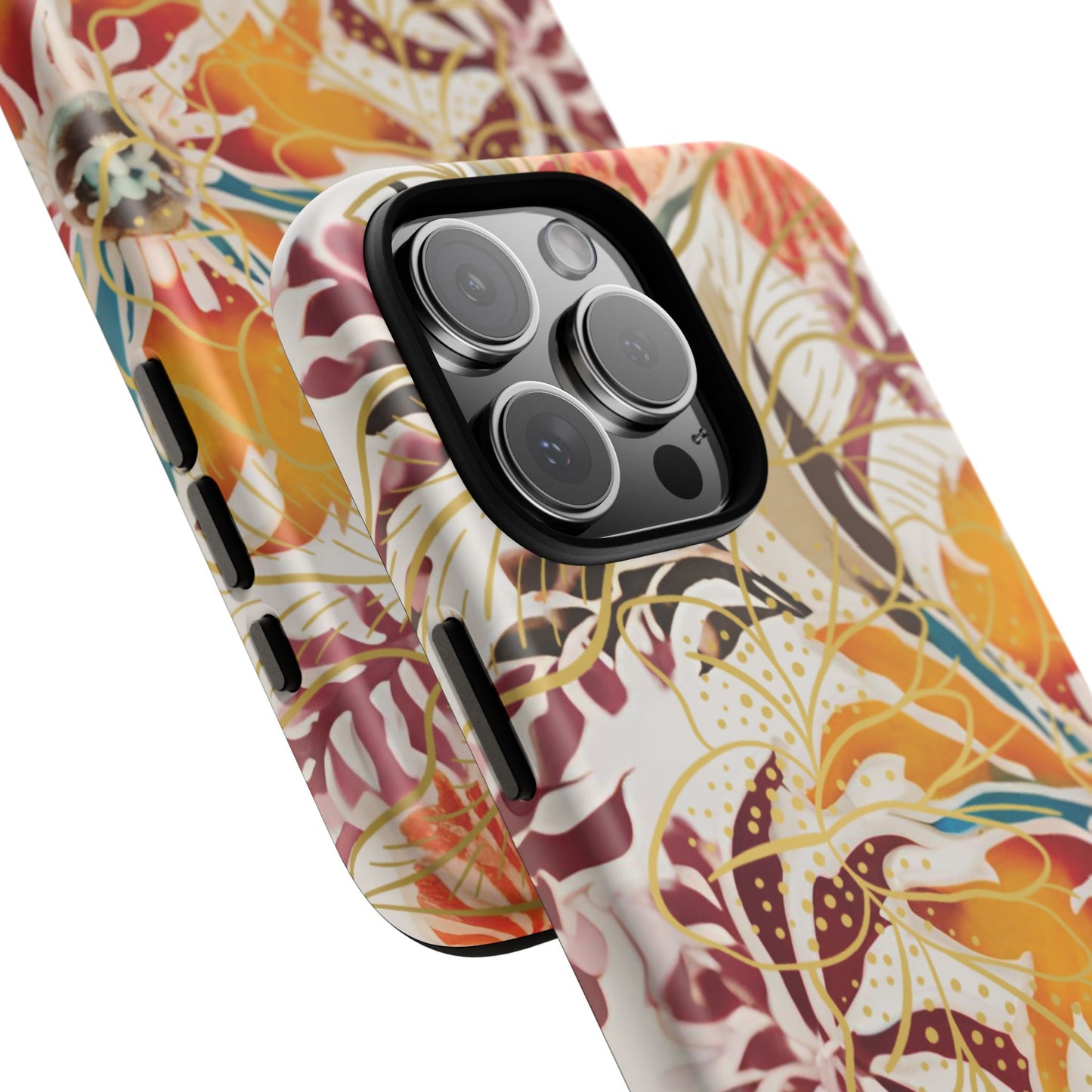 Auburn Floral - Funda resistente para iPhone (mate)