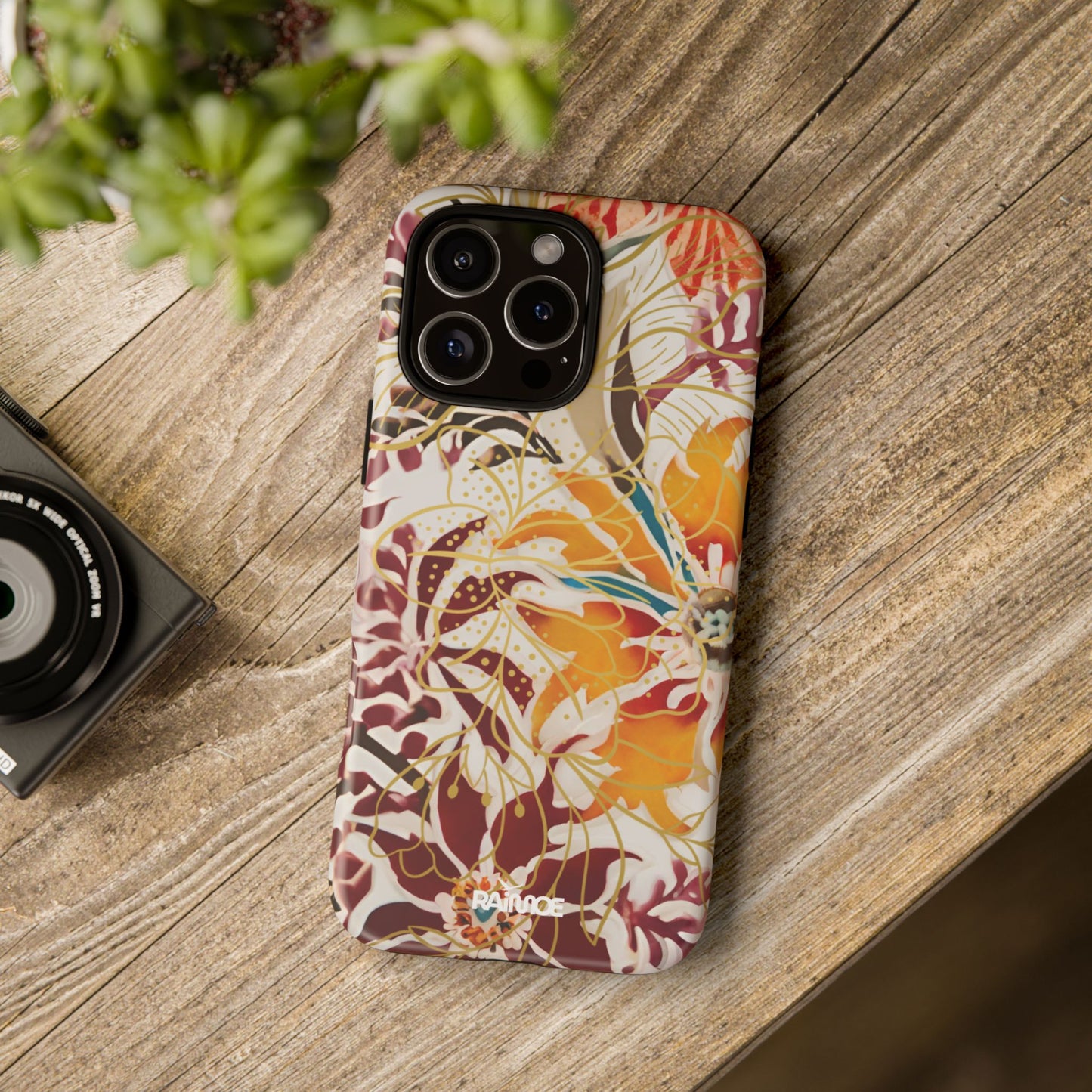 Auburn Floral - Funda resistente para iPhone (mate)