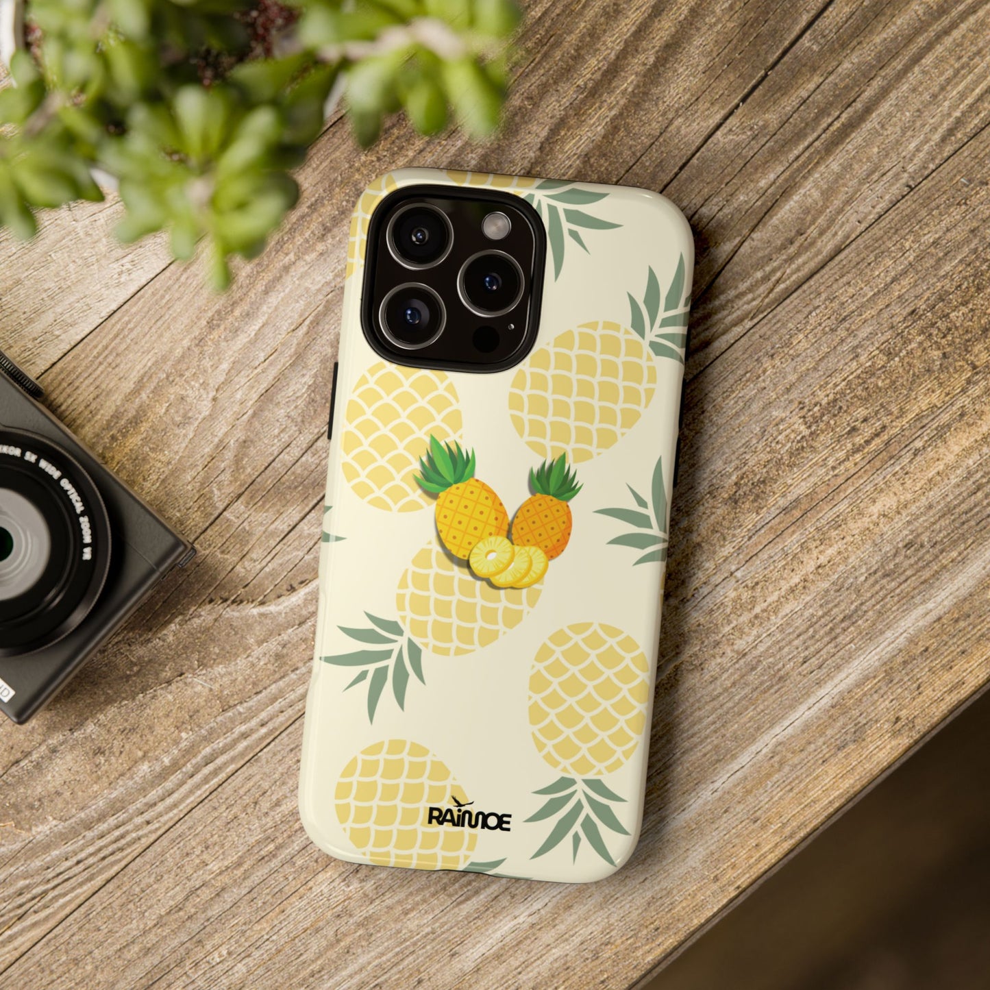 Tropical Pineapple - iPhone Tough Case (Glossy)