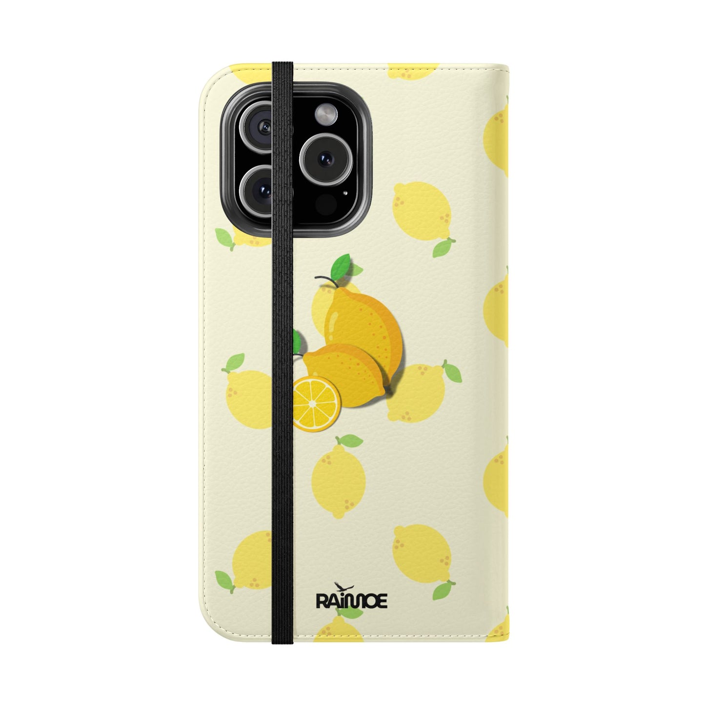 Funda con tapa para iPhone "Locura de limón"