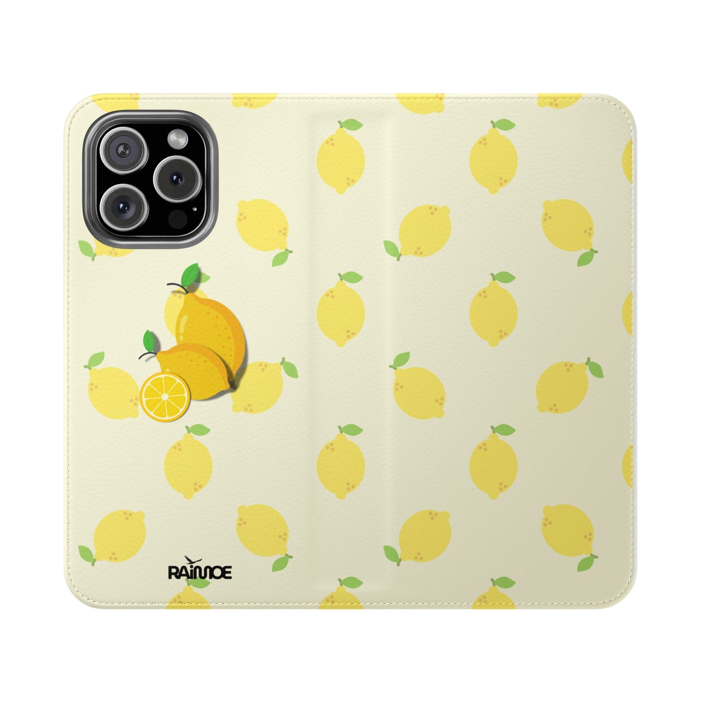 Funda con tapa para iPhone "Locura de limón"