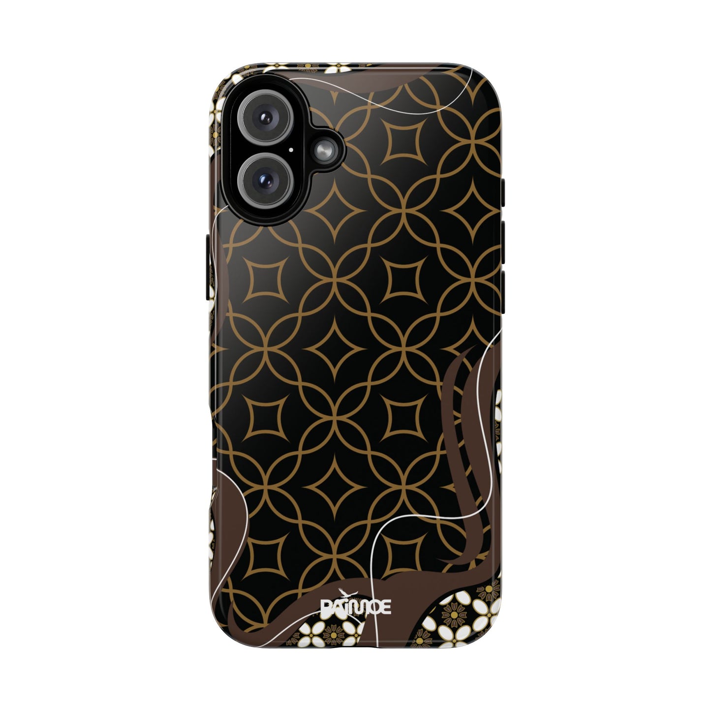 Impresión básica - Funda resistente para iPhone (brillante)